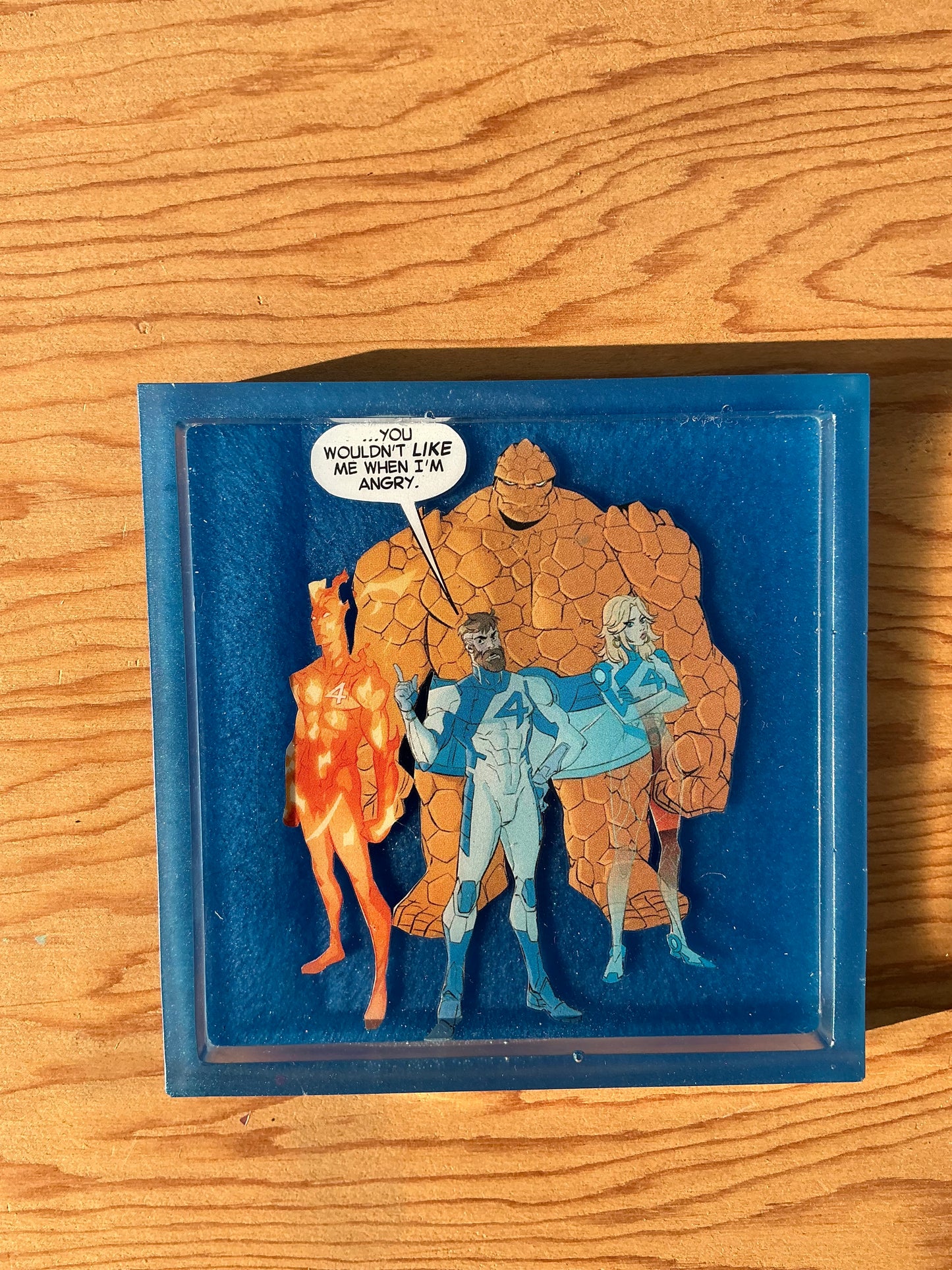 Fantastic Comic Book Resin Coaster