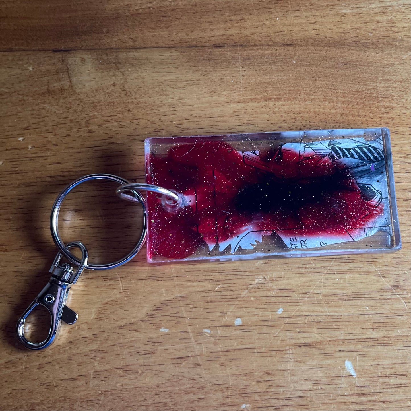 Quirky Hero Manga Resin Keychain
