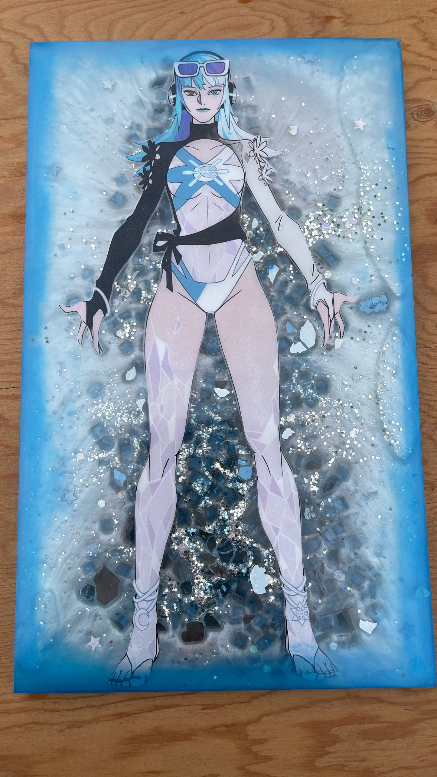 Cool Summer Comic Book Resin Large Tray