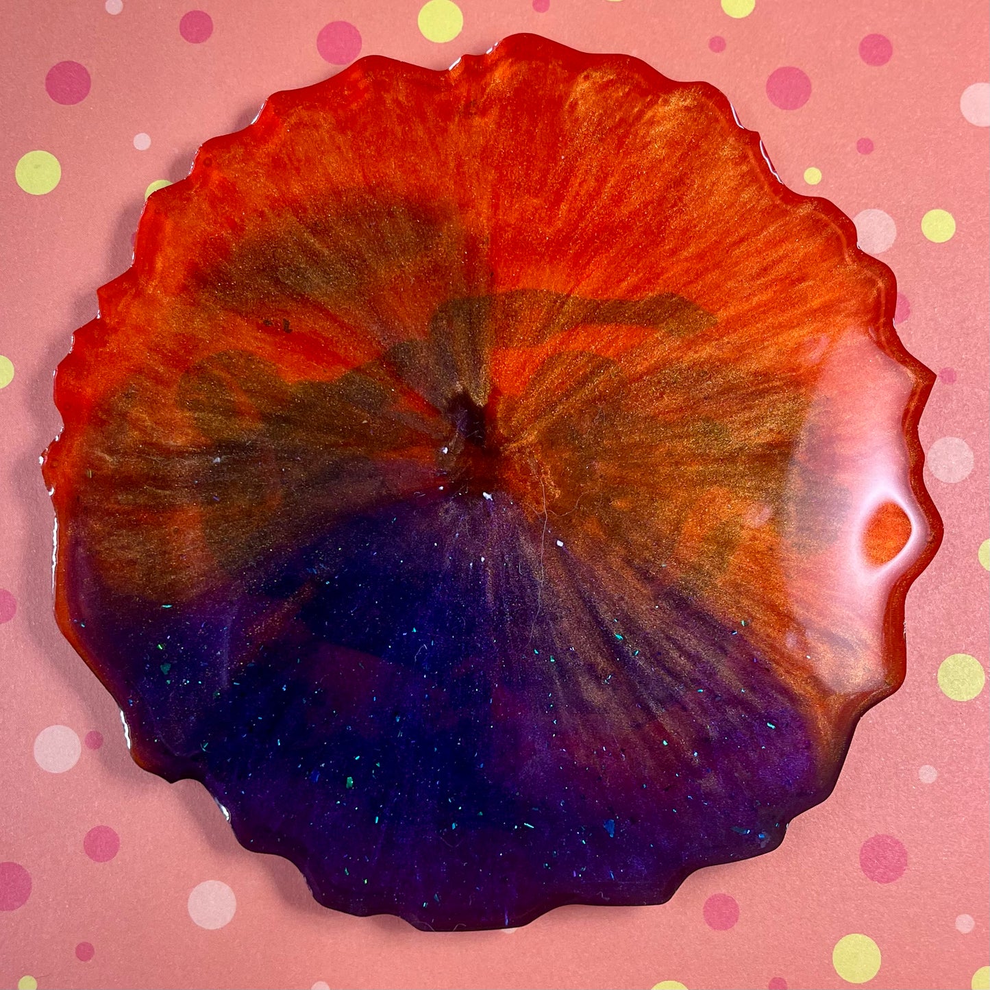 “Arachnophobia” Comic Book Resin Coaster