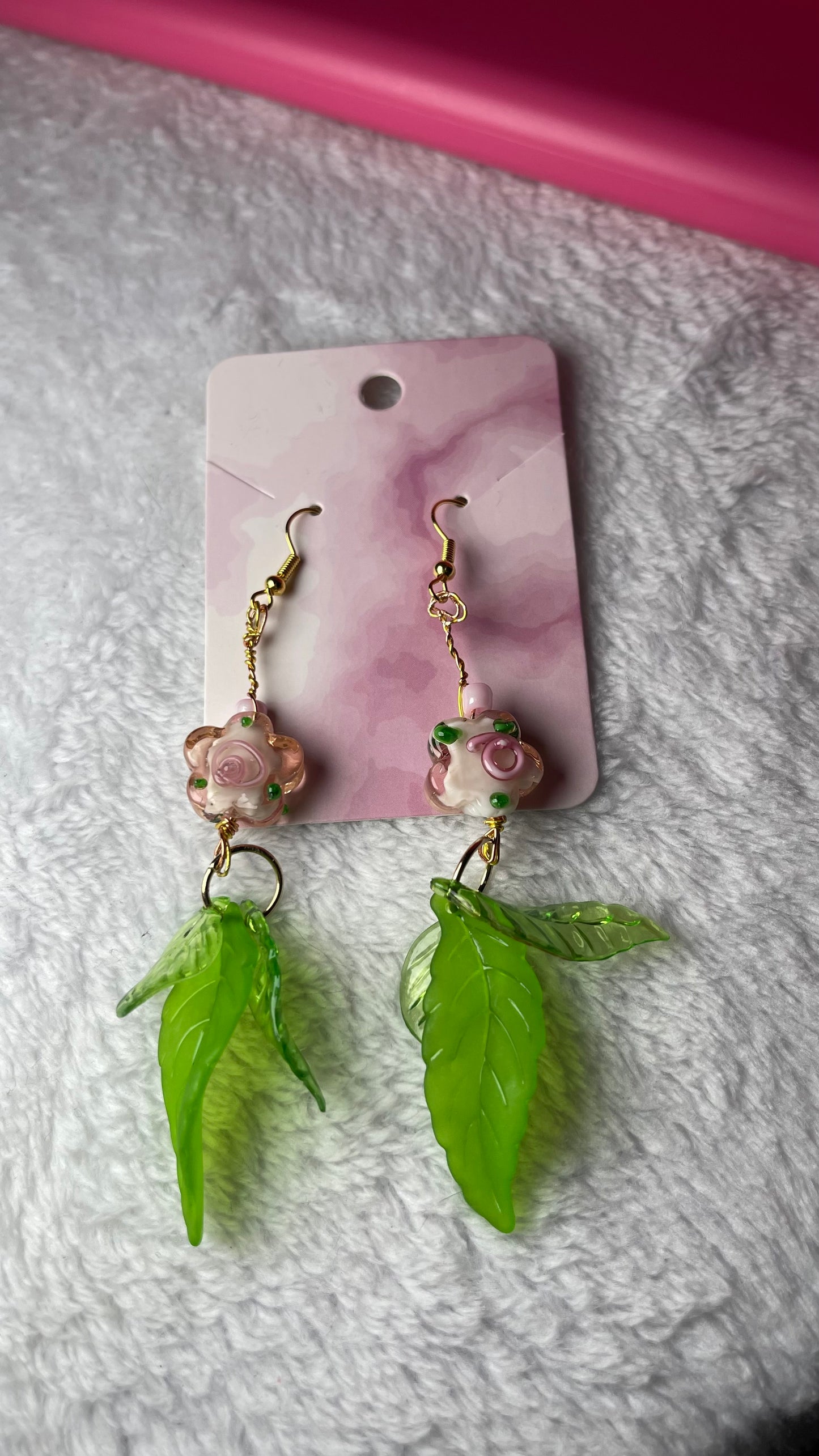 Glass Spring Blossom Earrings