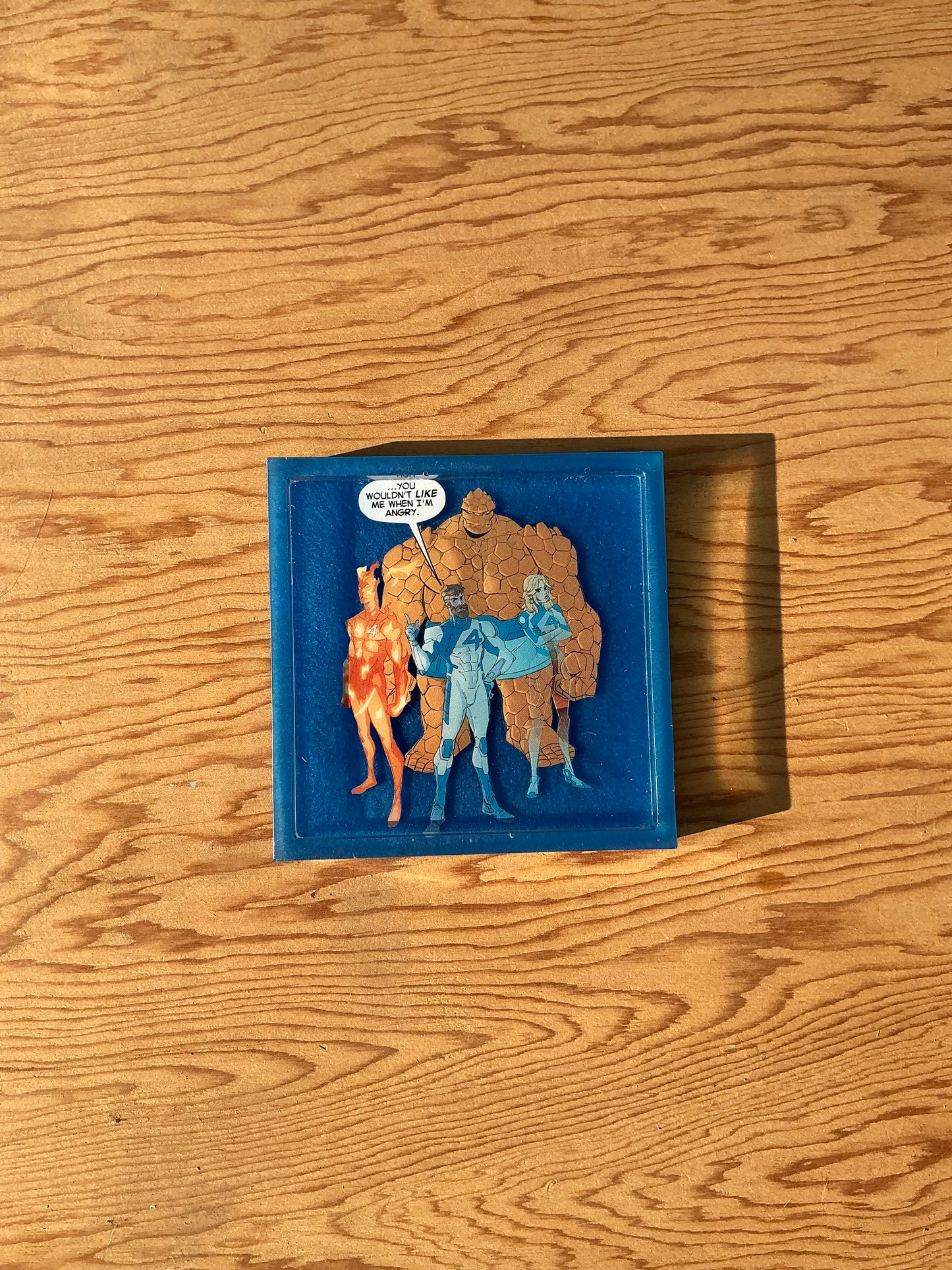 Fantastic Comic Book Resin Coaster