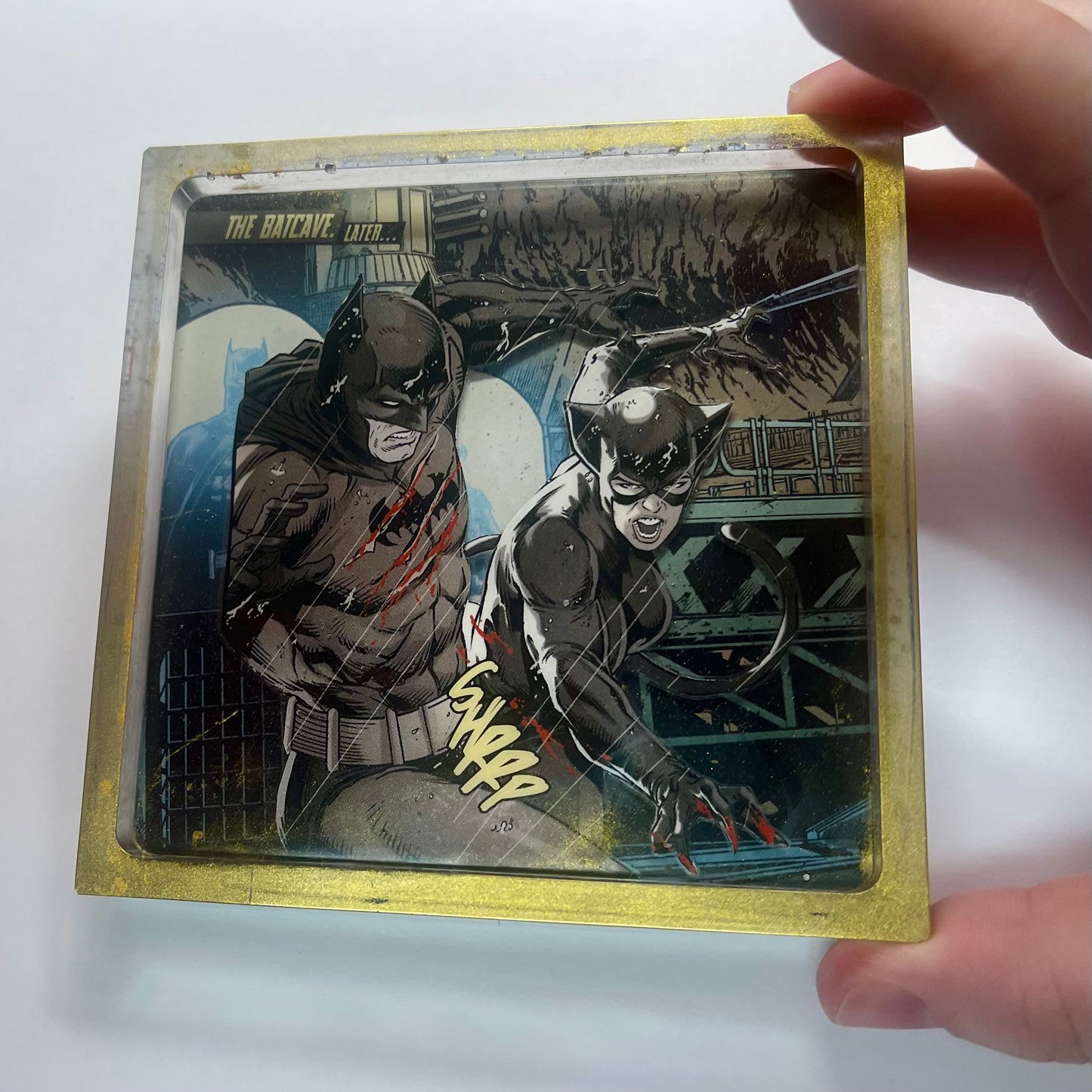 “Shadow” Comic Book Resin Coaster