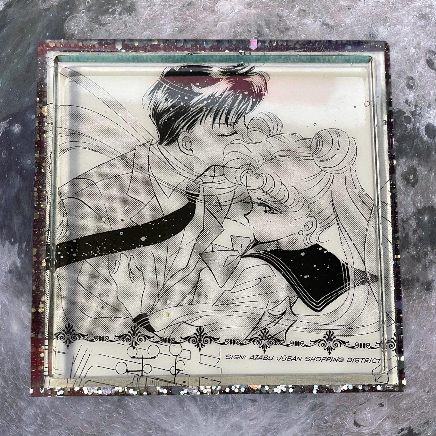Moon Bunny Girl Coaster