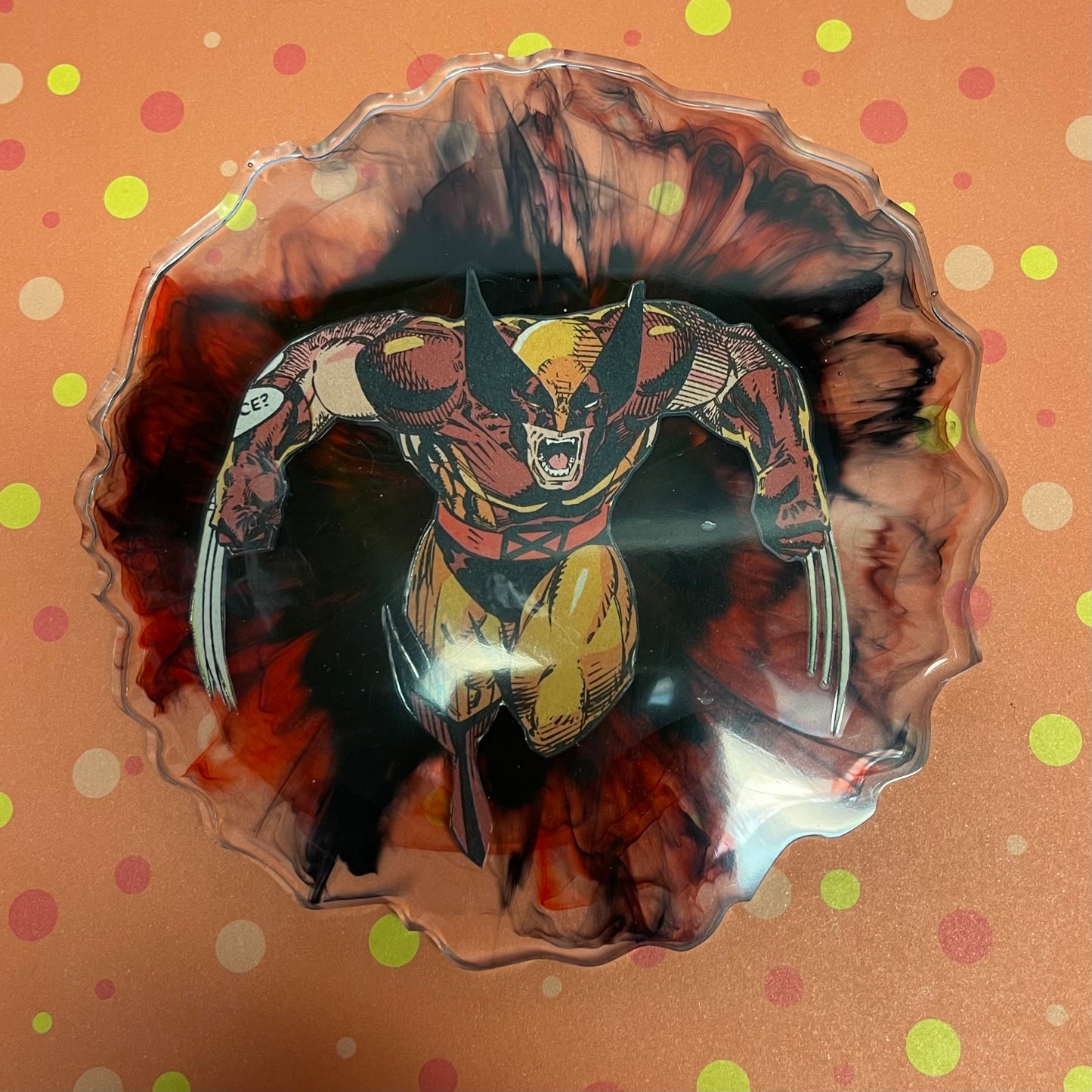 “Rage” Comic Book Resin Coaster