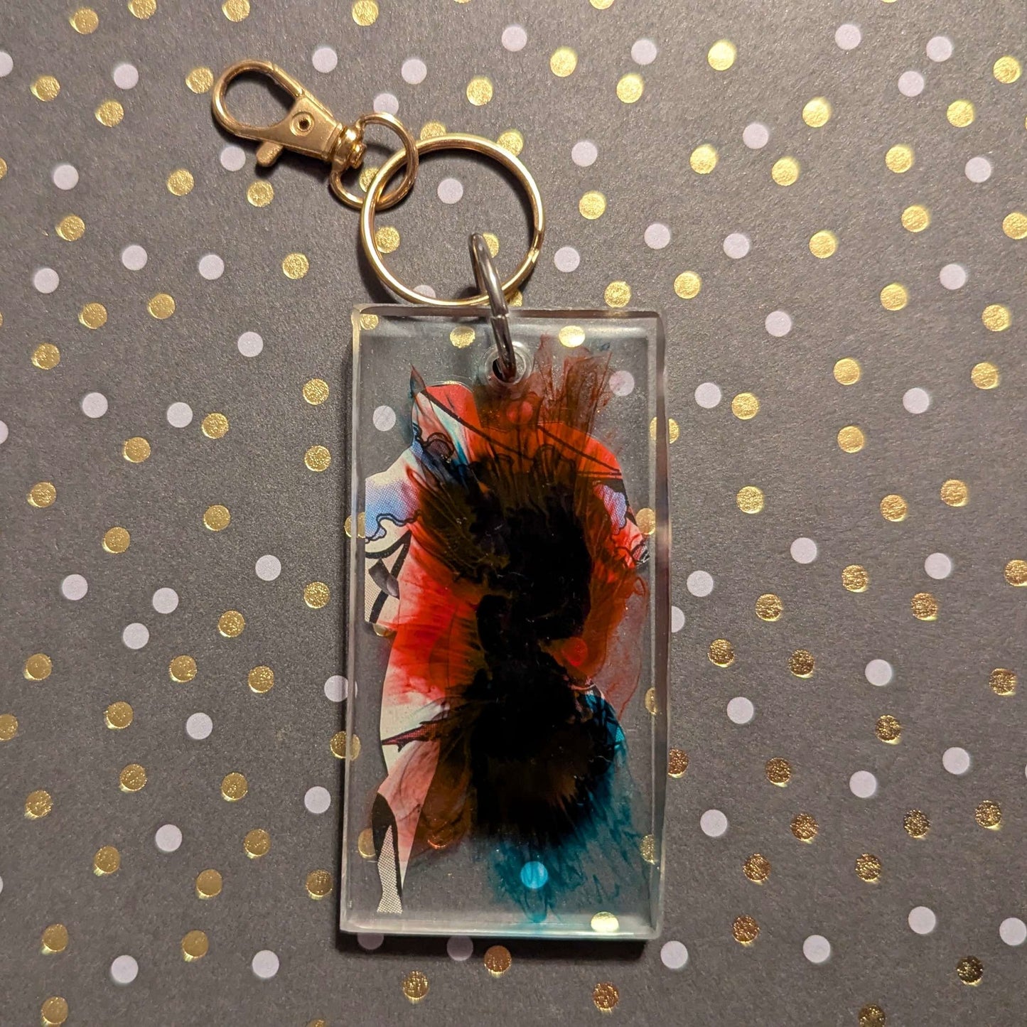 Fast Comic Book Resin Keychain