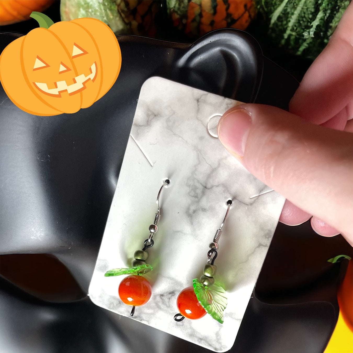 Pretty Pumpkin Patch Earrings