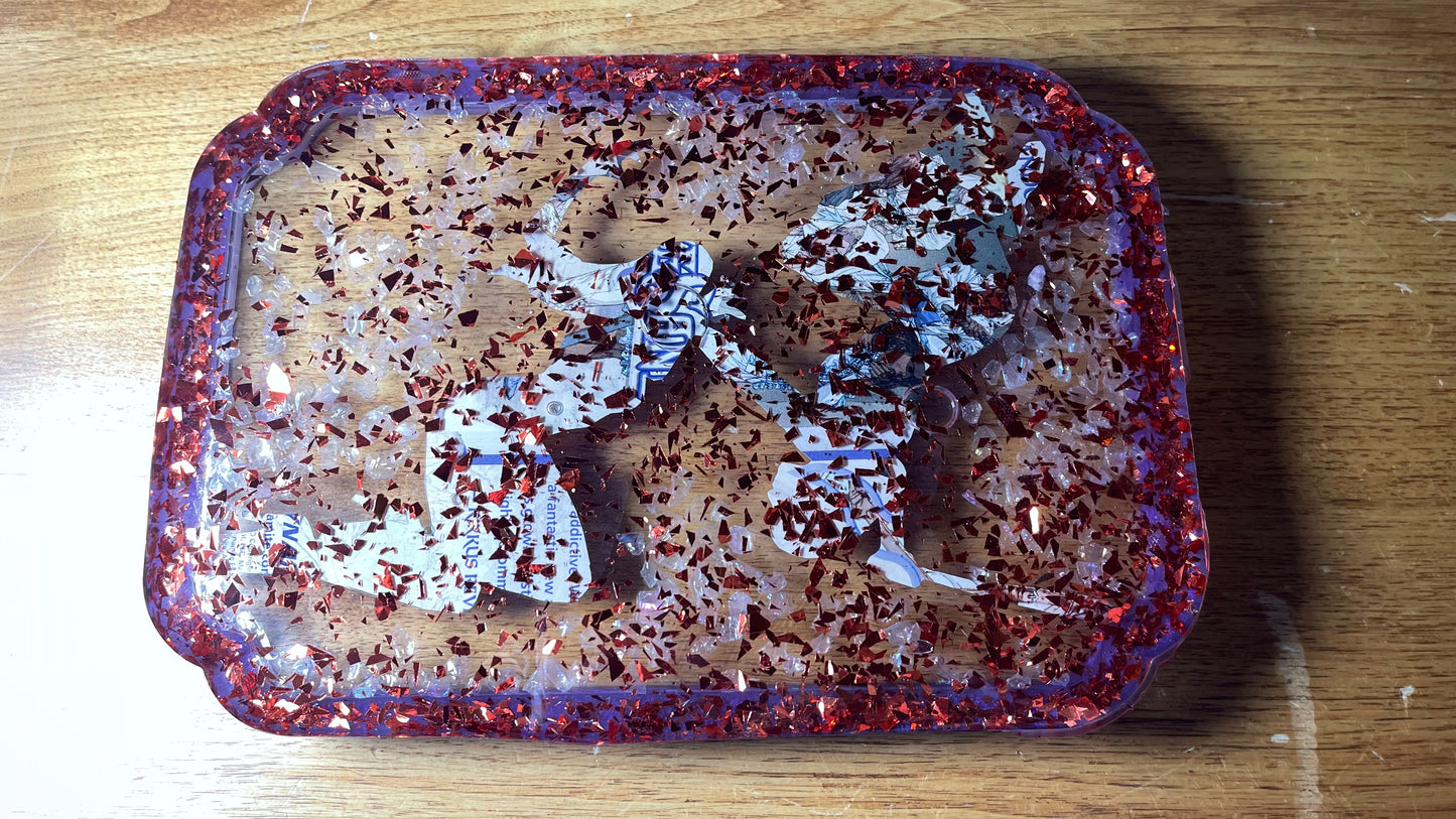 “Hackin’ and Vampin’” Comic Book Resin Large Tray