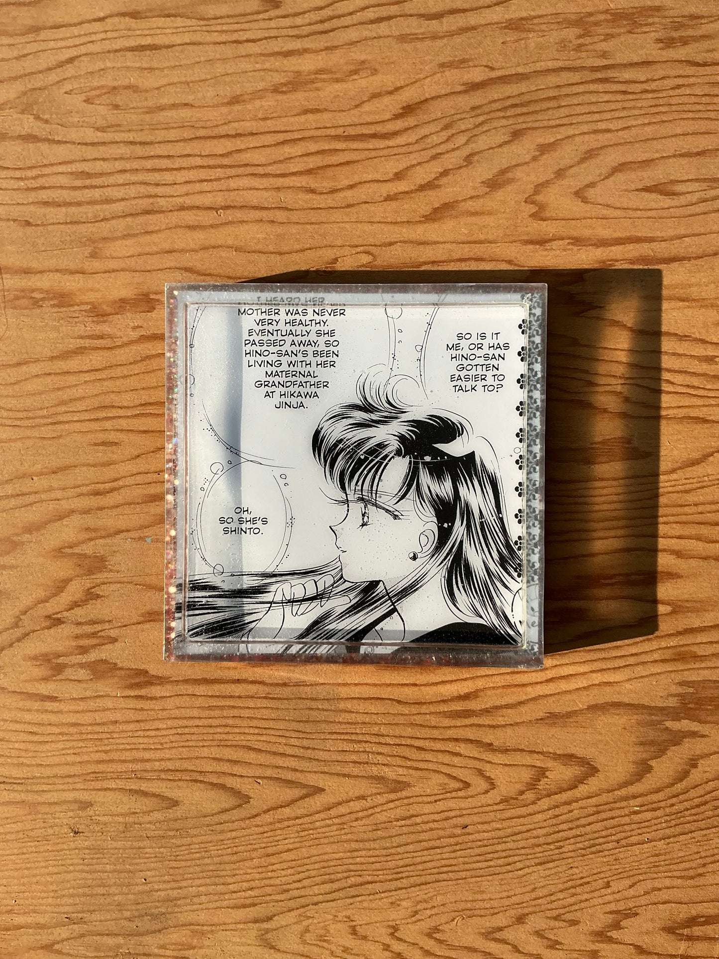 Shinto Sailor Manga Resin Coaster