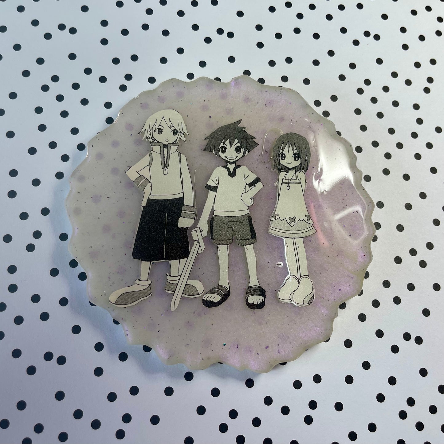 “Destiny Connections” Manga Resin Coaster