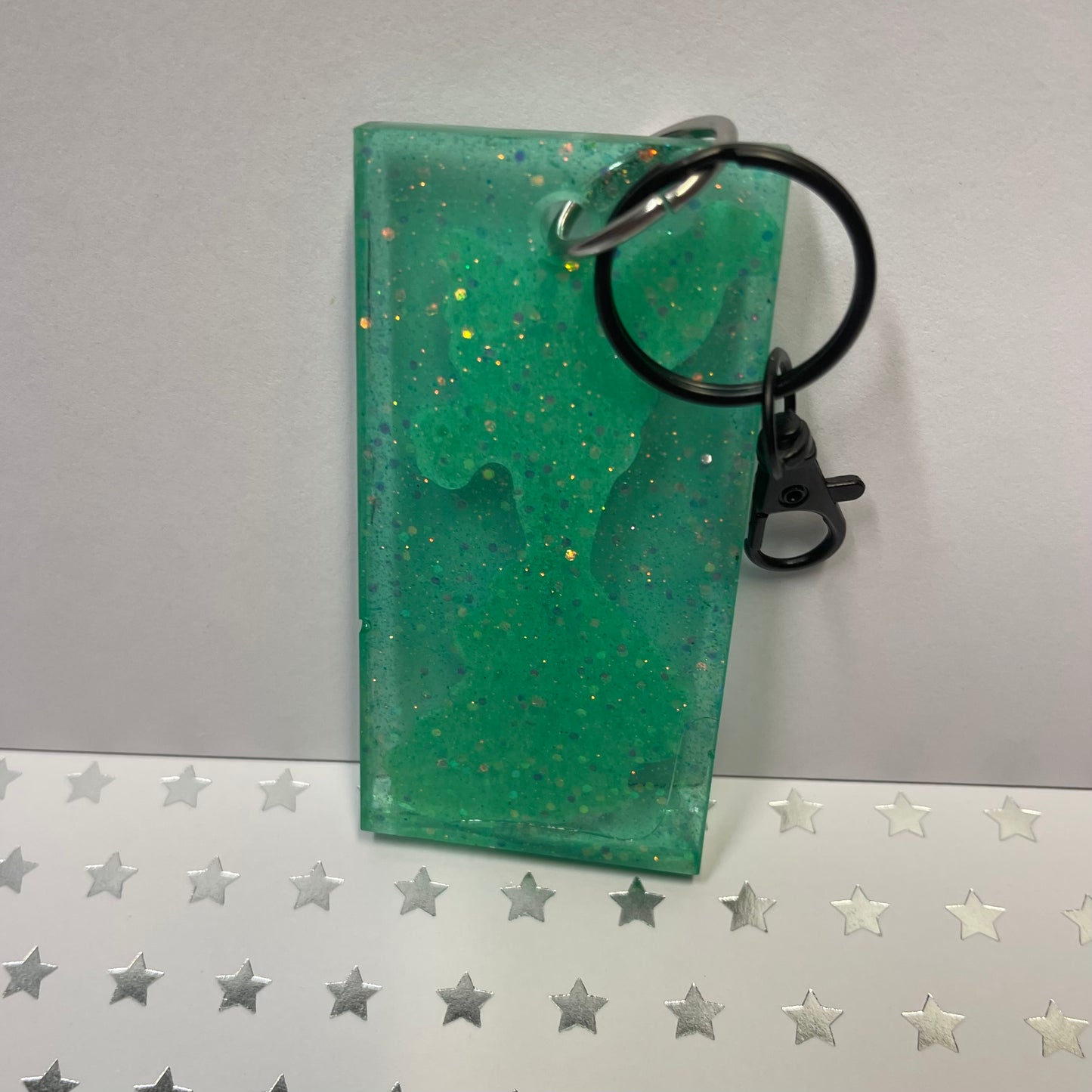 Mermaid Recycled Sticker Resin Keychain