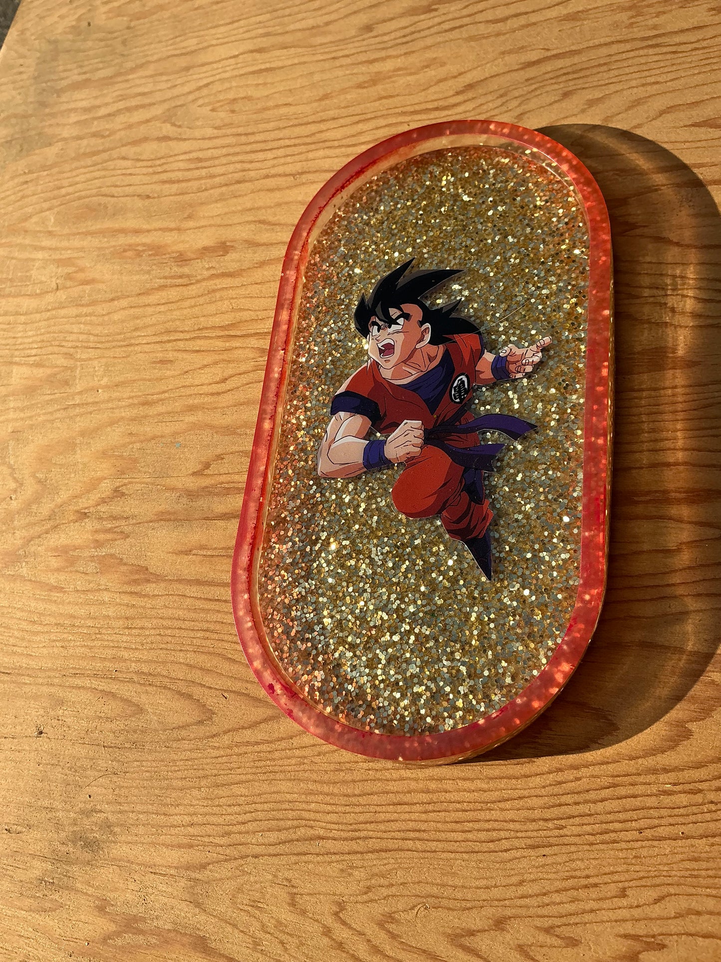 Golden Manga Resin Ash Tray