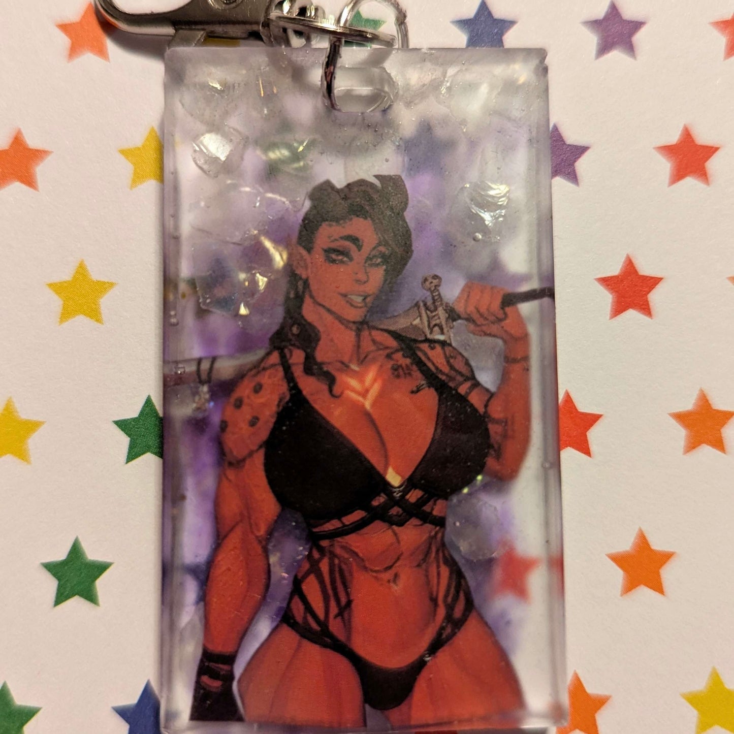 “Big Mommy!” Comic Book Resin Mini Keychain