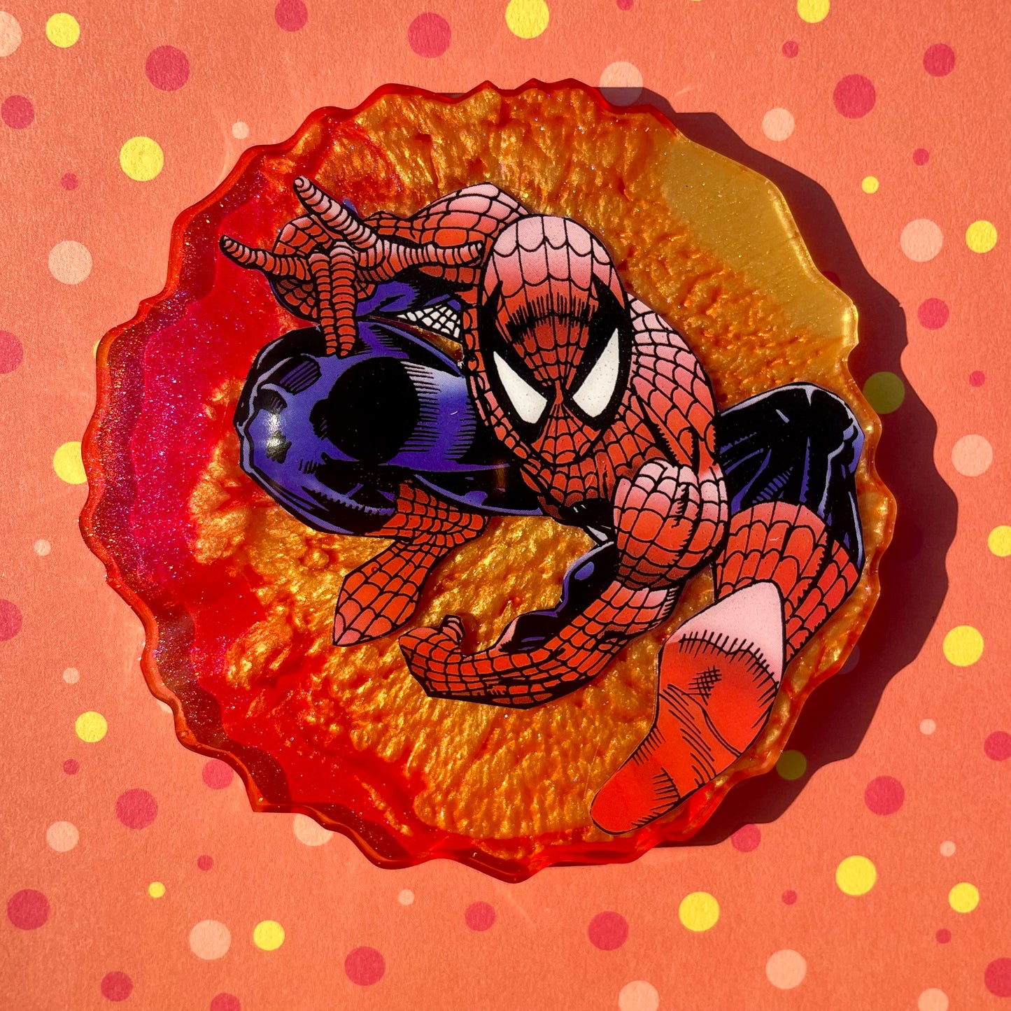 “Amazing” Comic Book Resin Coaster