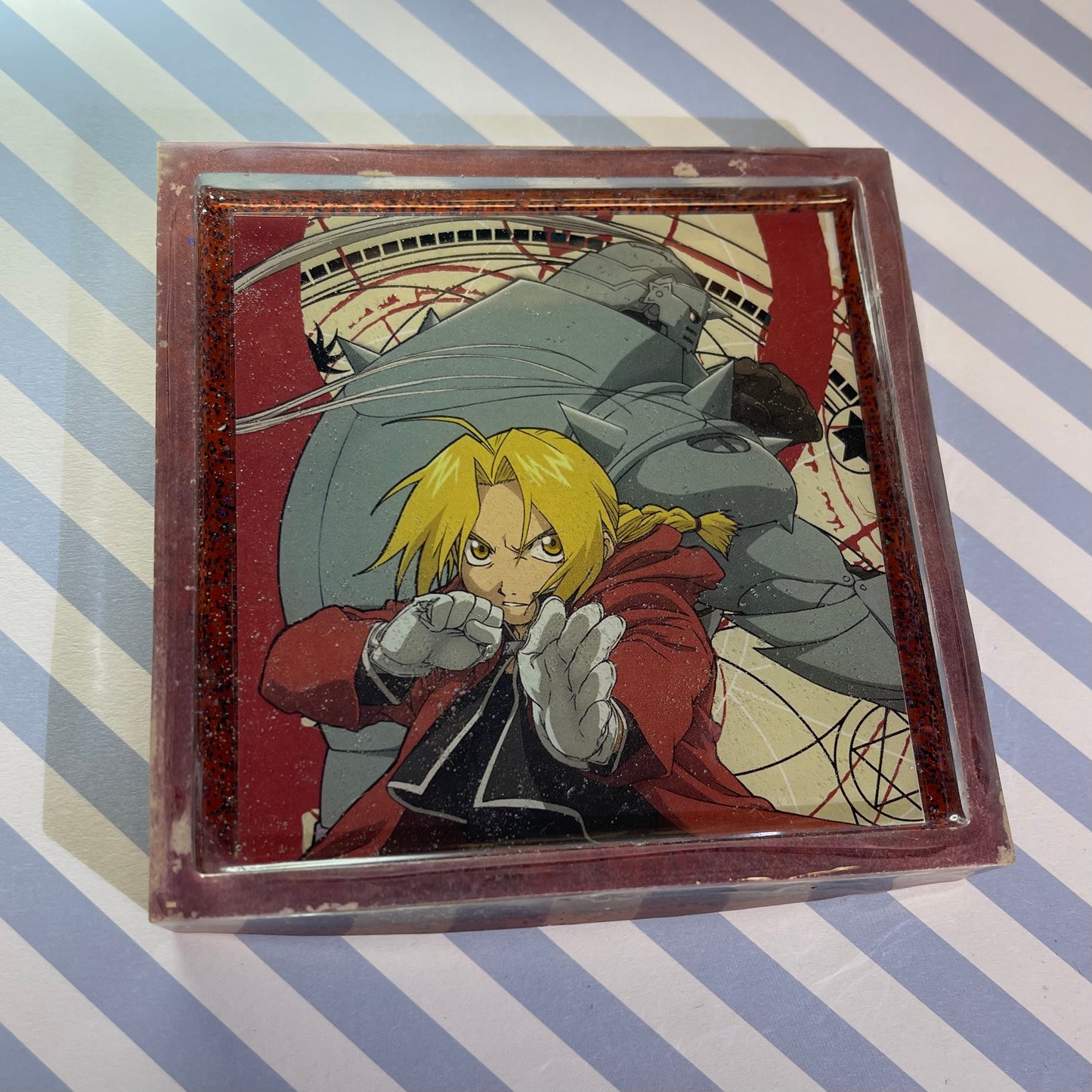 “Two Brothers” Manga Resin Coaster