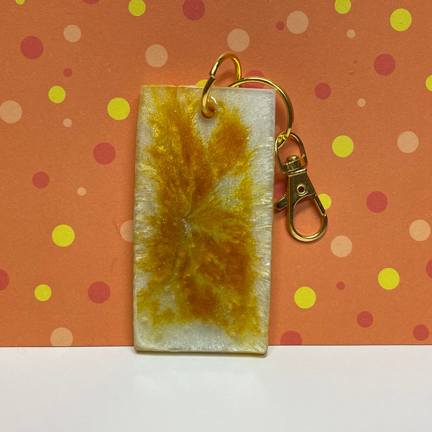 Golden Ninja Manga Resin Keychain