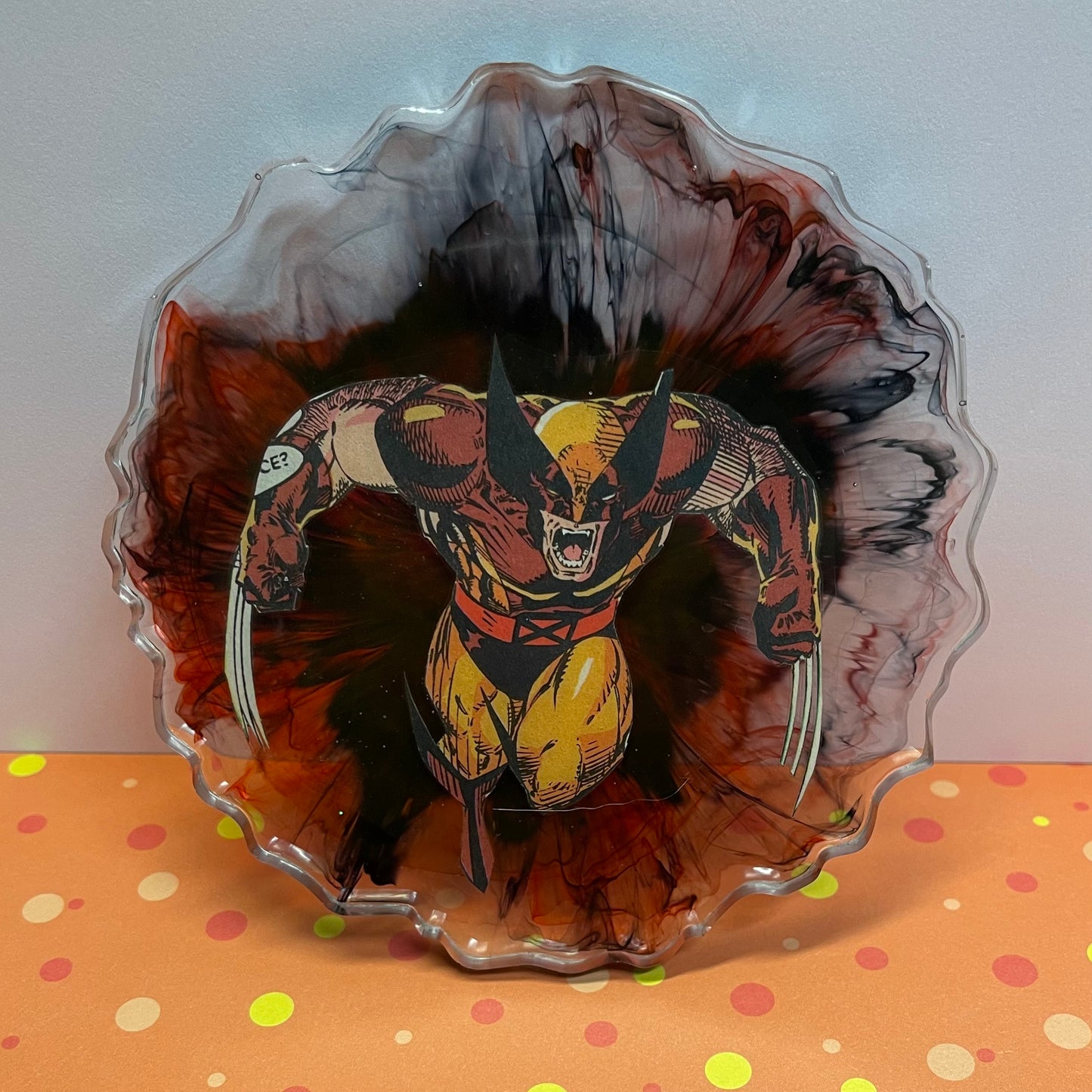 “Rage” Comic Book Resin Coaster
