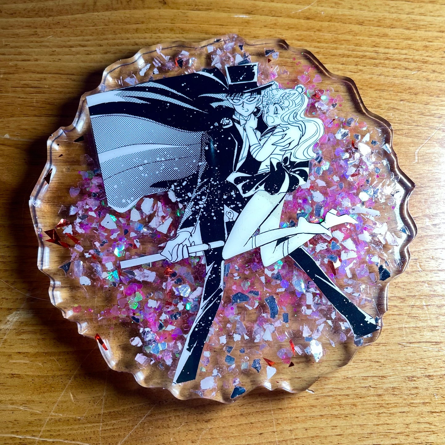“Winning Love by Daylight” Manga Resin Coaster