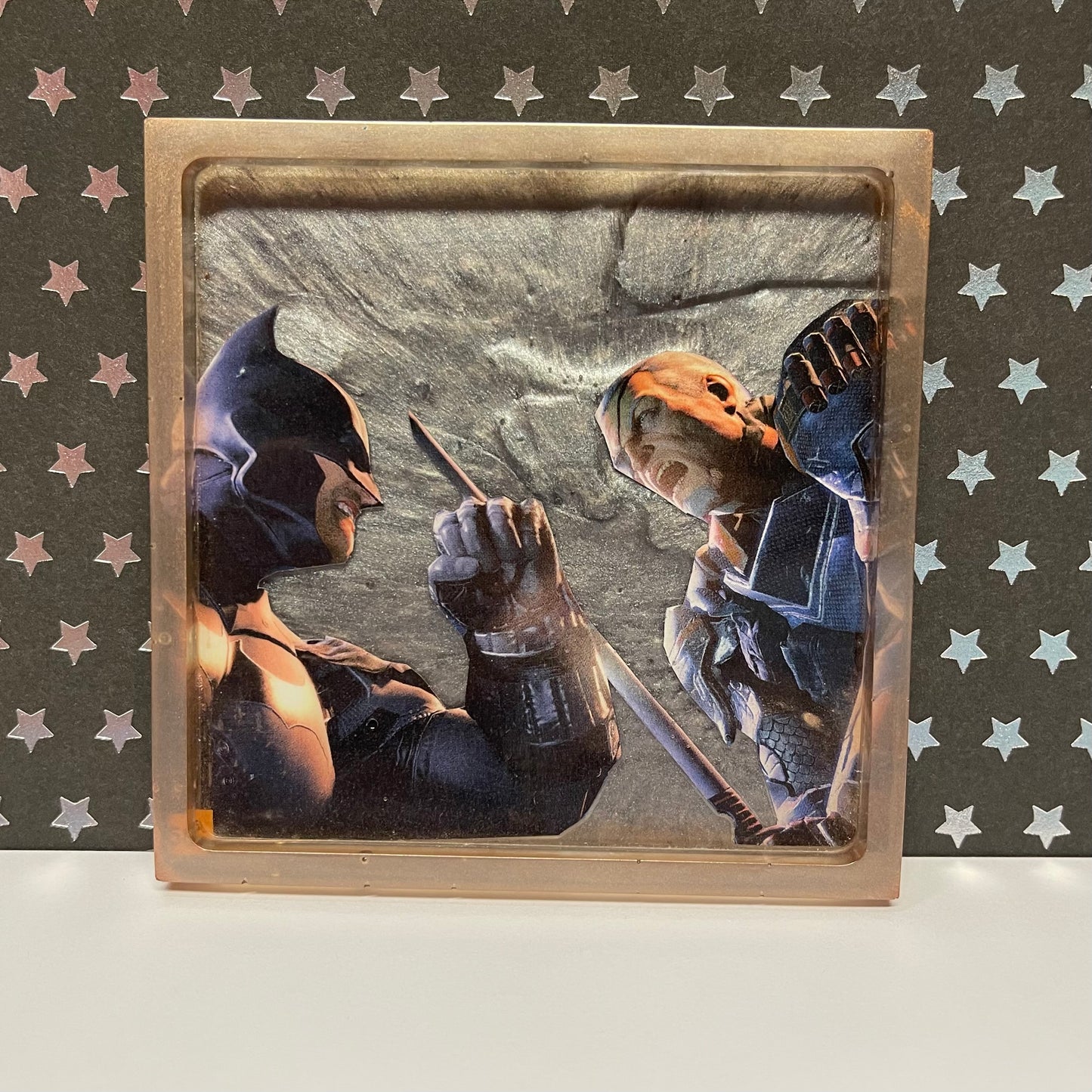 “Stroke of Death” Comic Book Resin Coaster