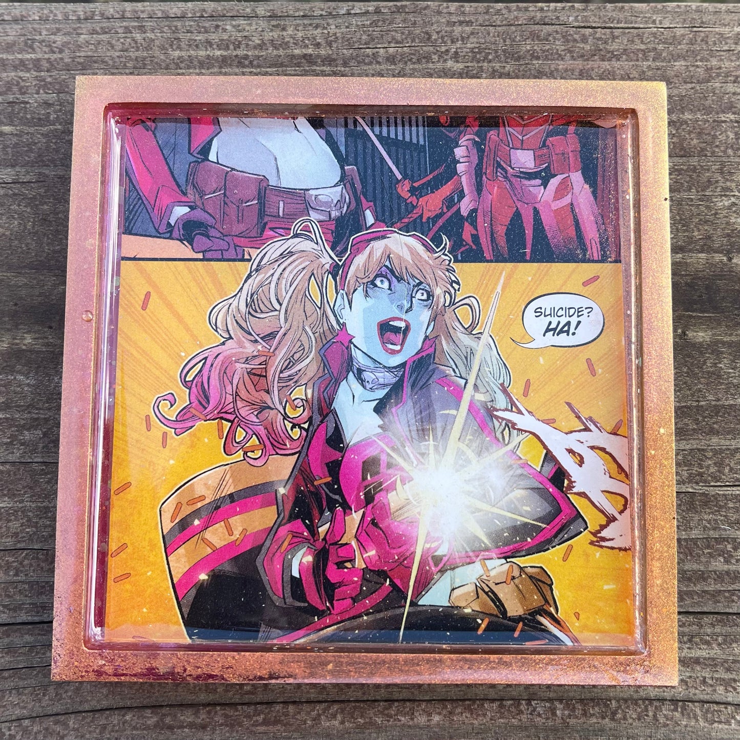 Clown Girl Comic Book Coaster