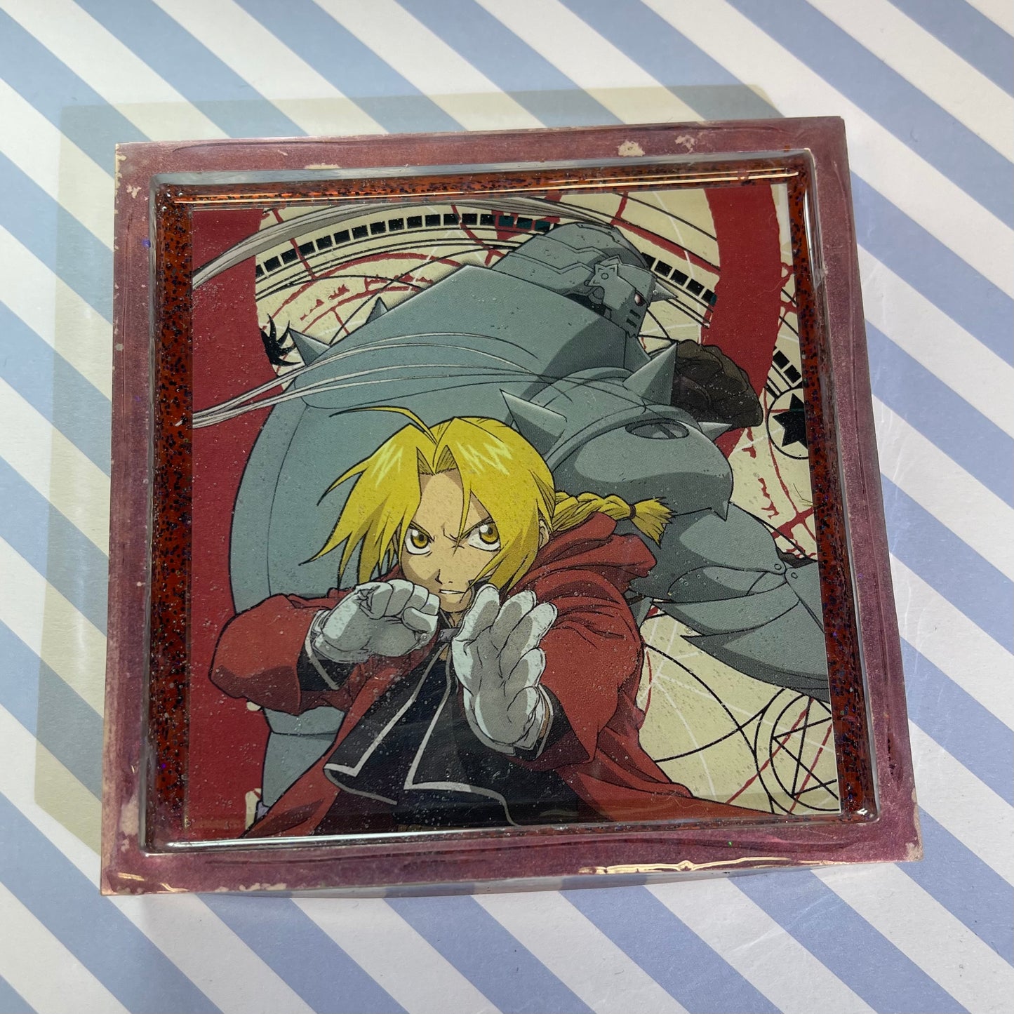 “Two Brothers” Manga Resin Coaster