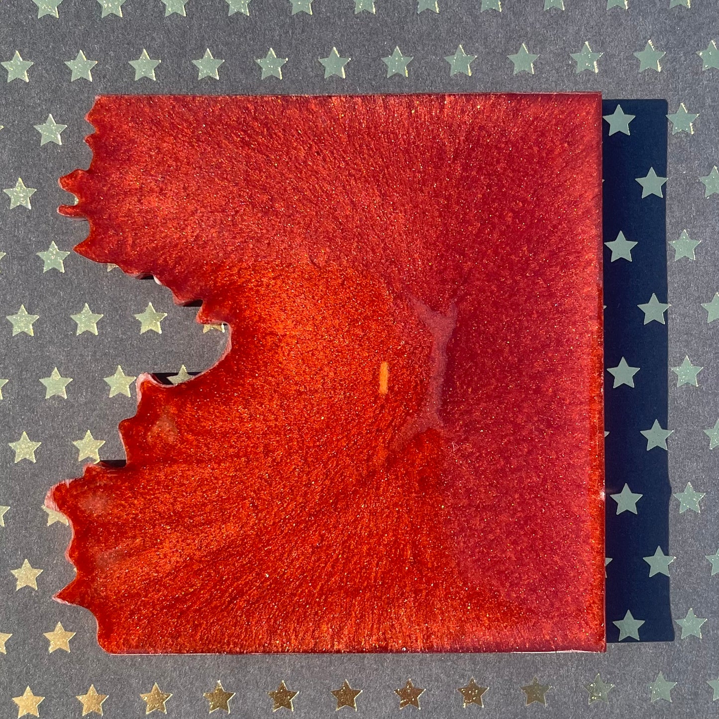 “Daring” Comic Book Resin Coaster