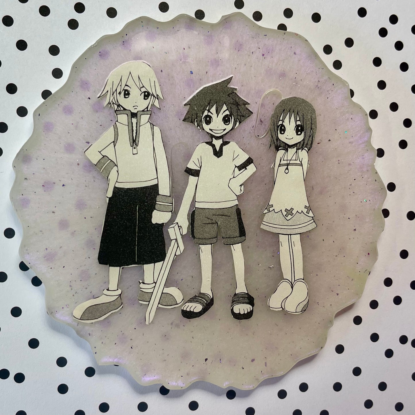 “Destiny Connections” Manga Resin Coaster