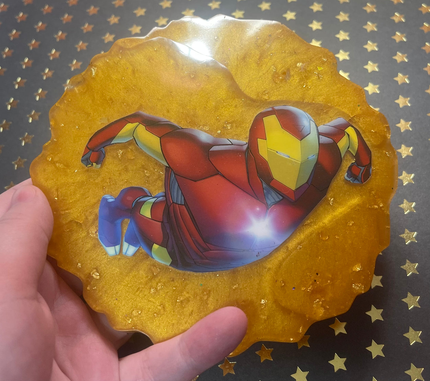 “Maximum Pulse” Comic Book Resin Coaster