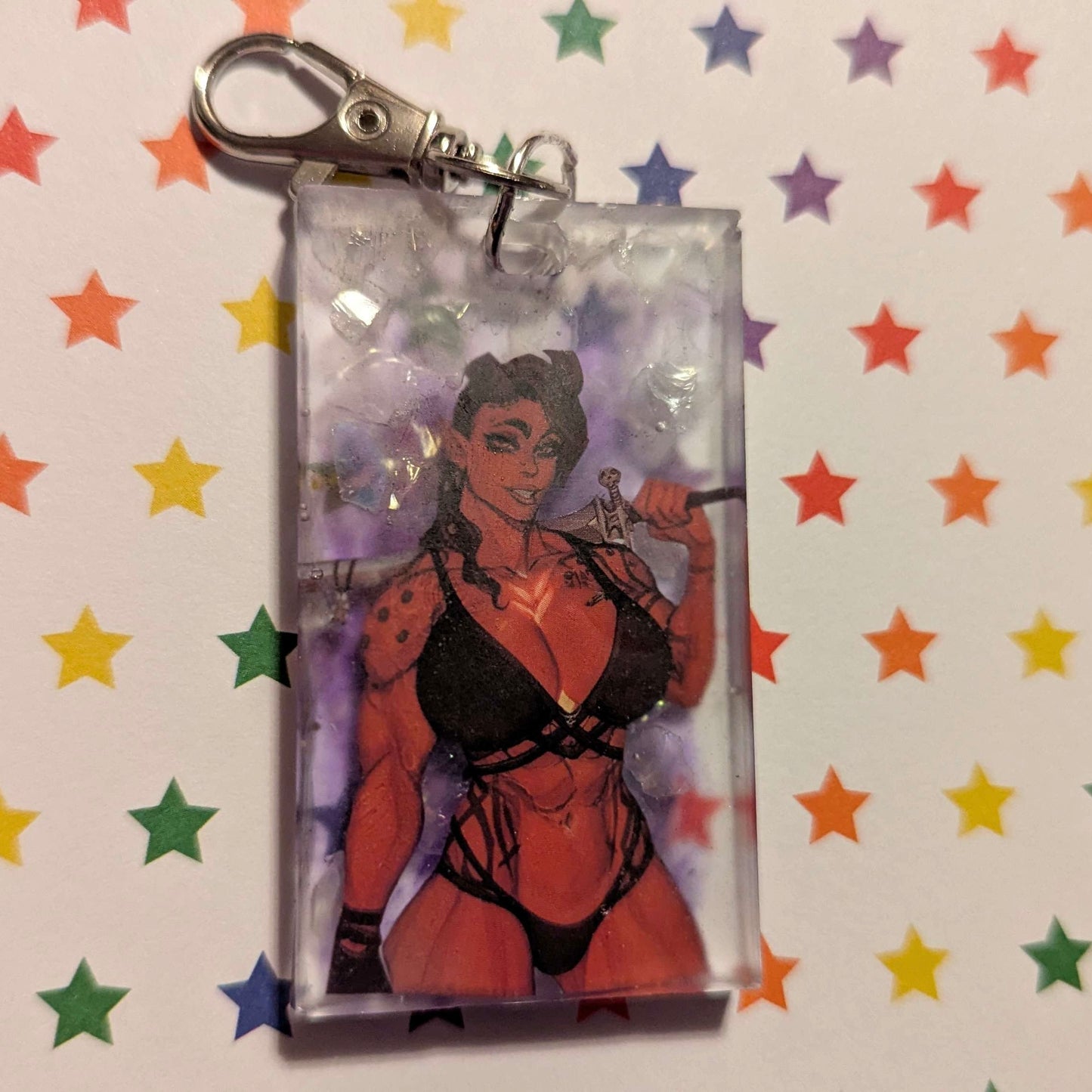 “Big Mommy!” Comic Book Resin Mini Keychain