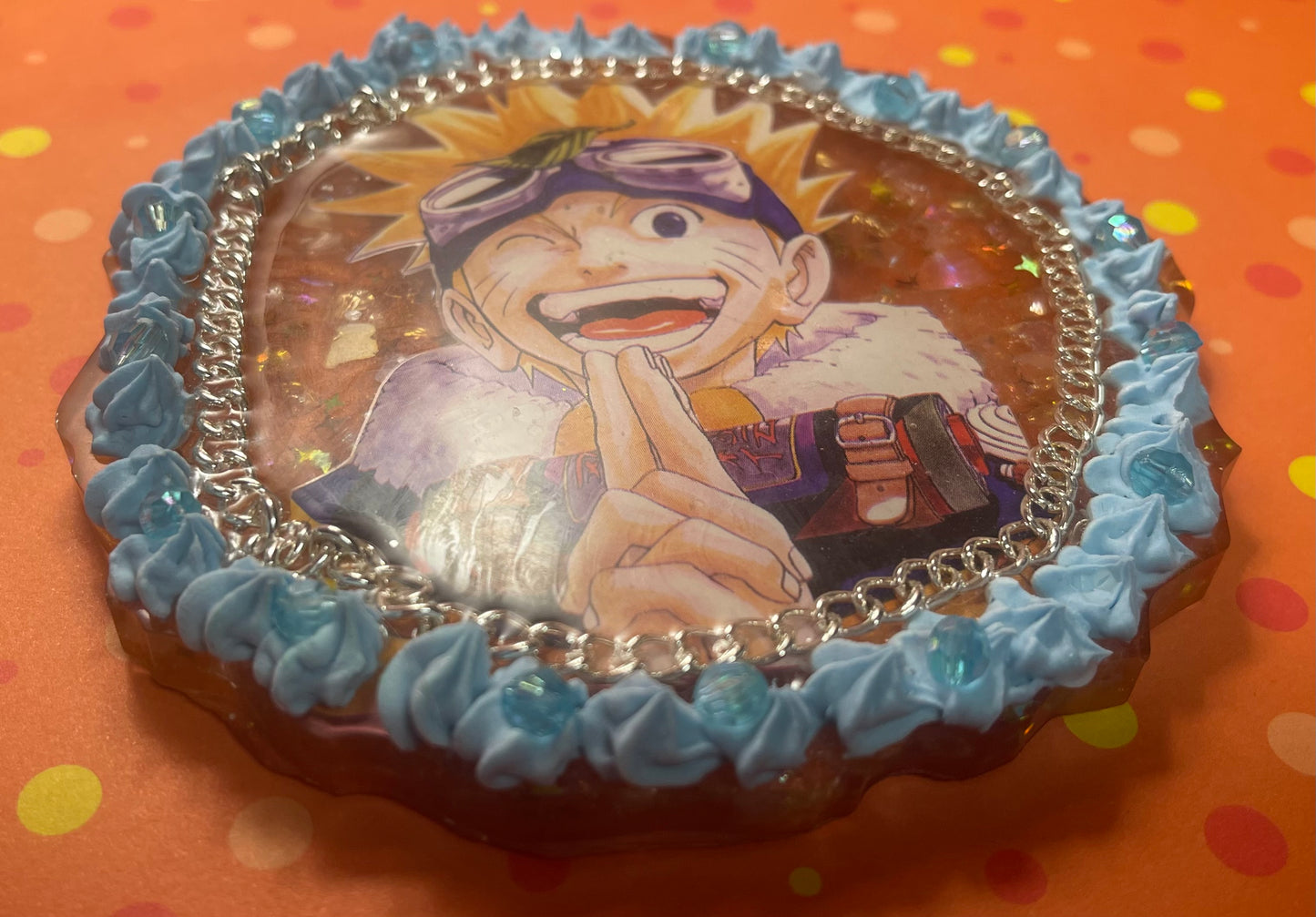 “Believe it!” Decoden Manga Coaster