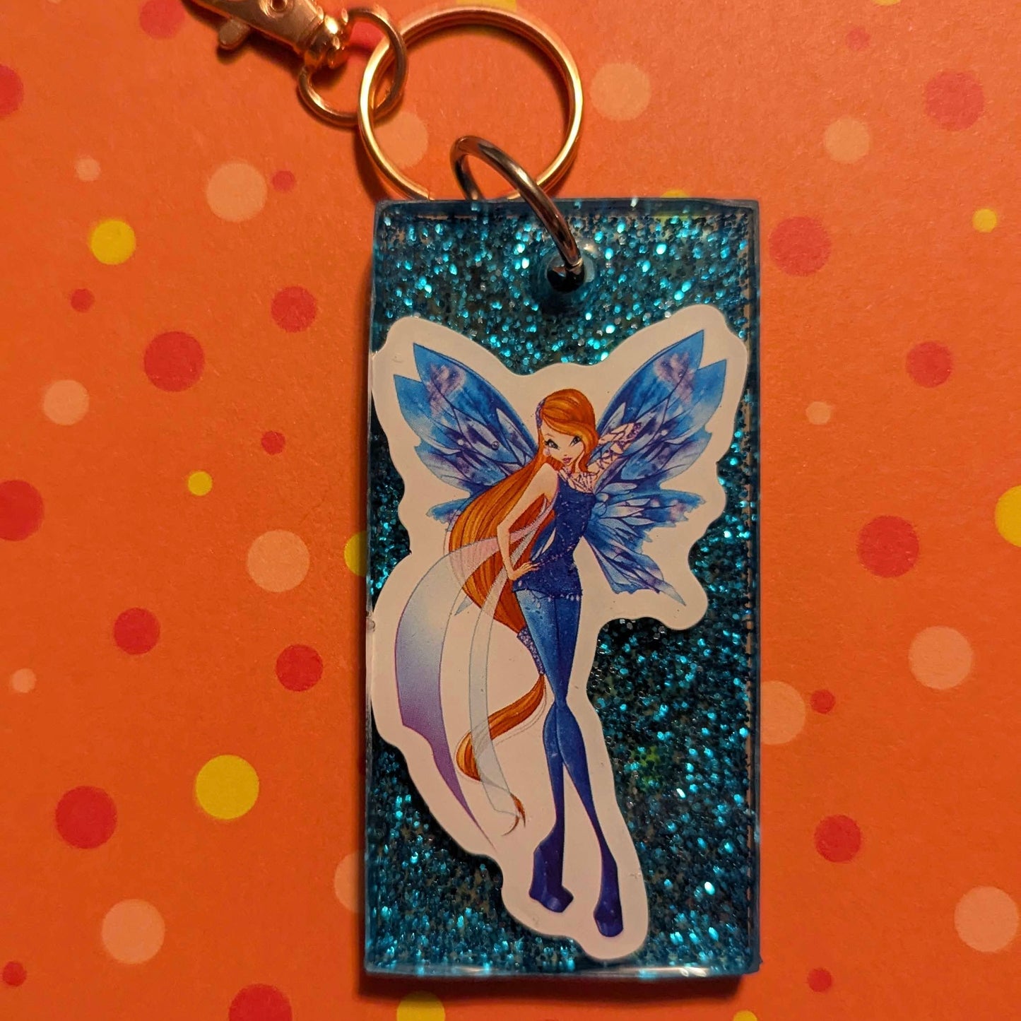 Magical Fairy Comic Book Resin Keychain