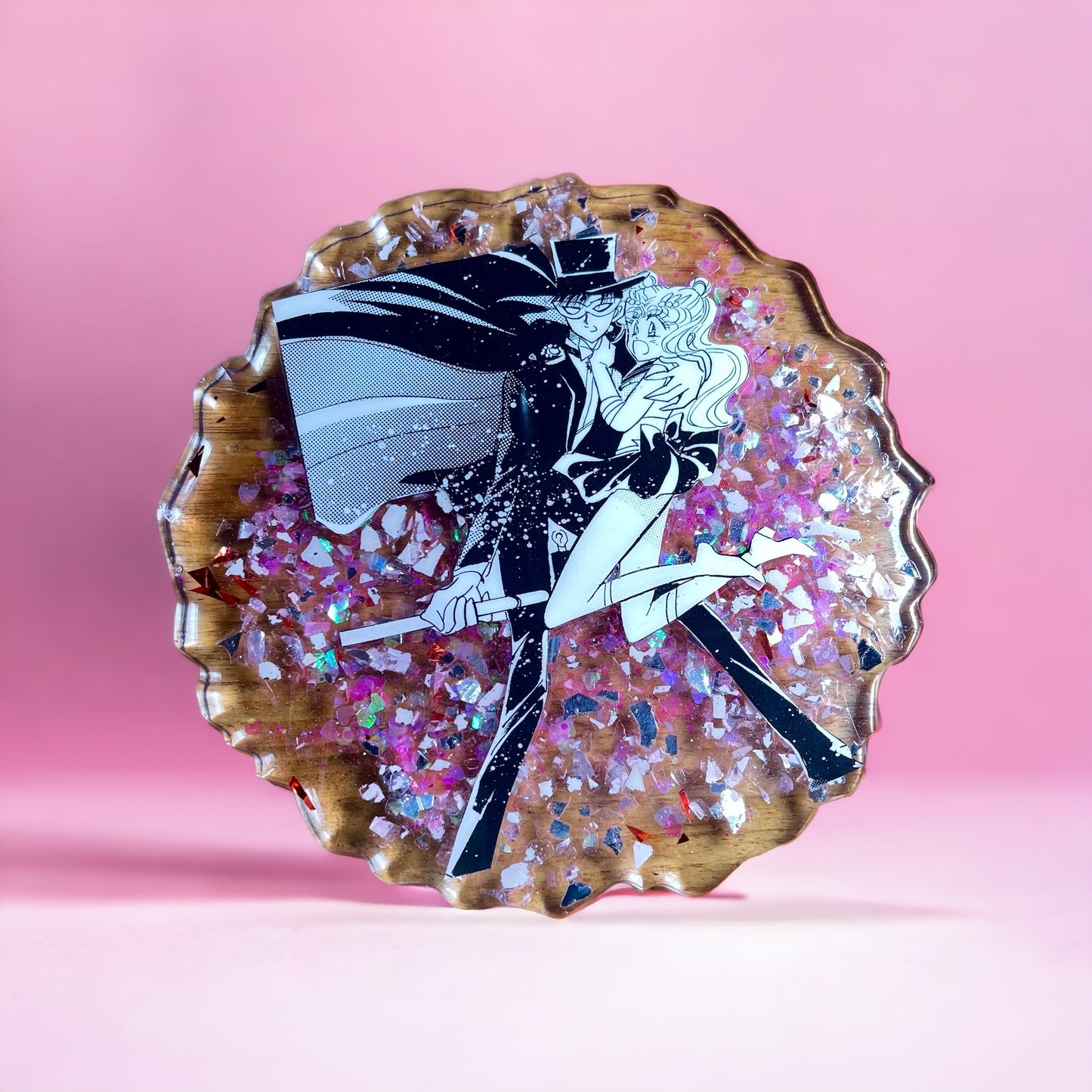 “Winning Love by Daylight” Manga Resin Coaster