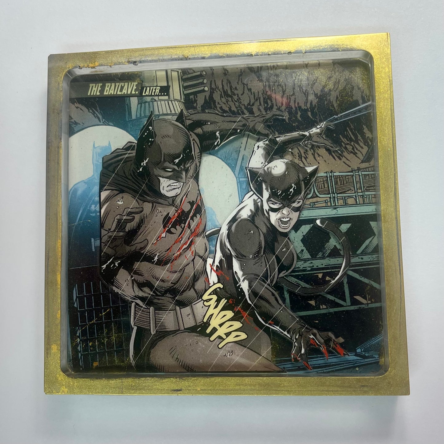 “Shadow” Comic Book Resin Coaster