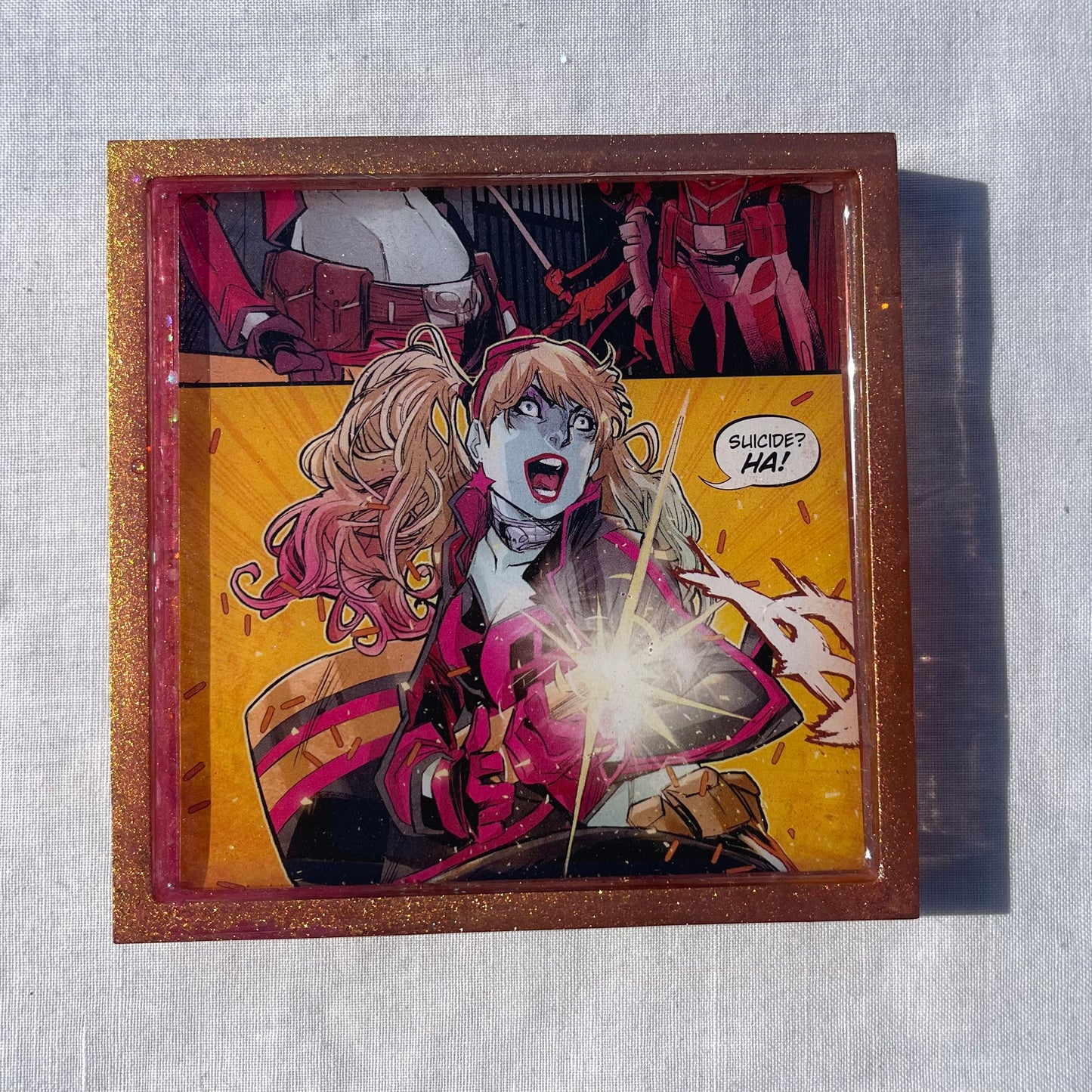 Clown Girl Comic Book Coaster