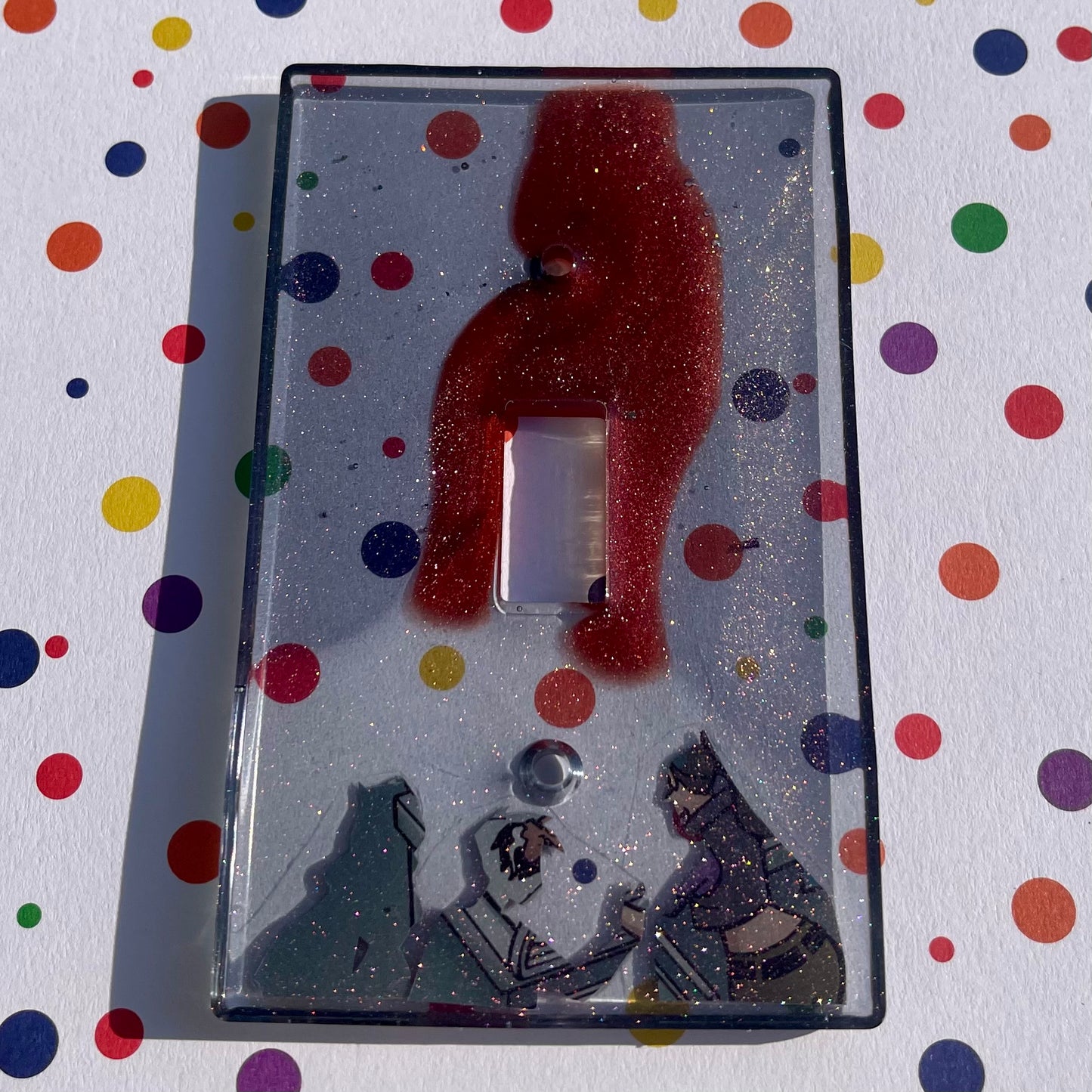 “Animated” Comic Book Resin Light Switch Cover
