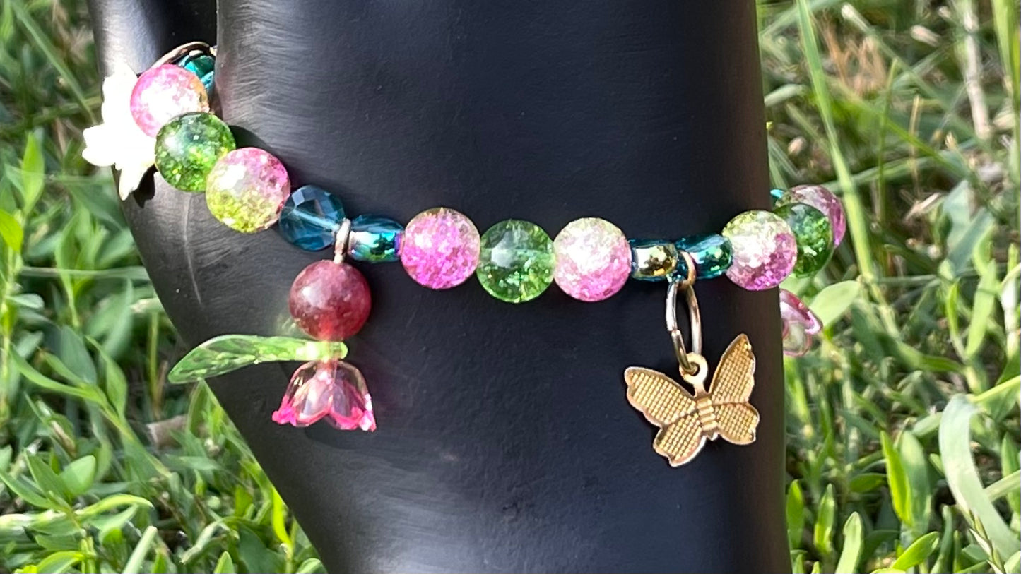Butterflies On The Grapevine - Bracelet and Earring Set