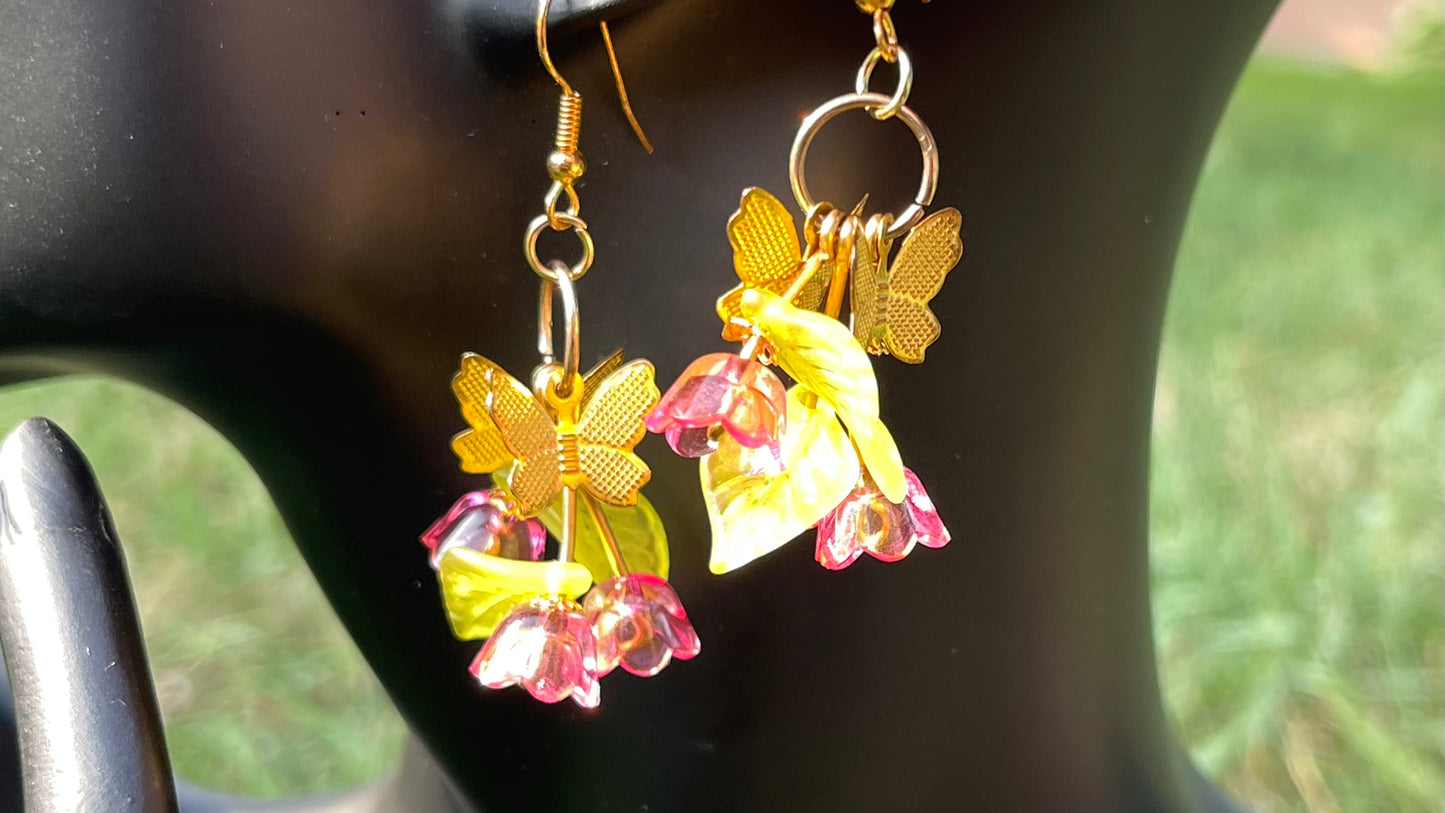 Butterflies On The Grapevine - Bracelet and Earring Set
