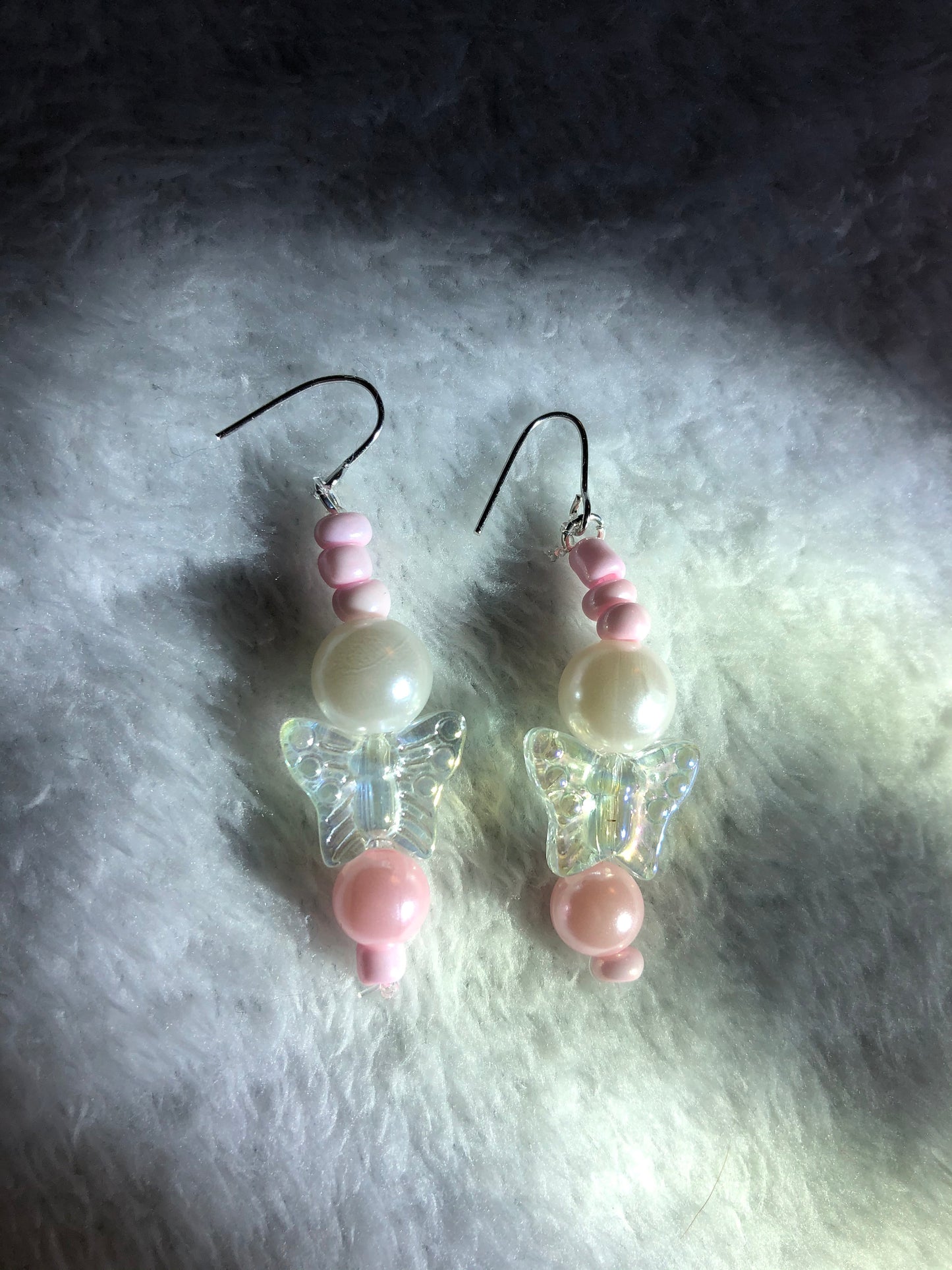 Springtime Flower and Butterfly Earrings