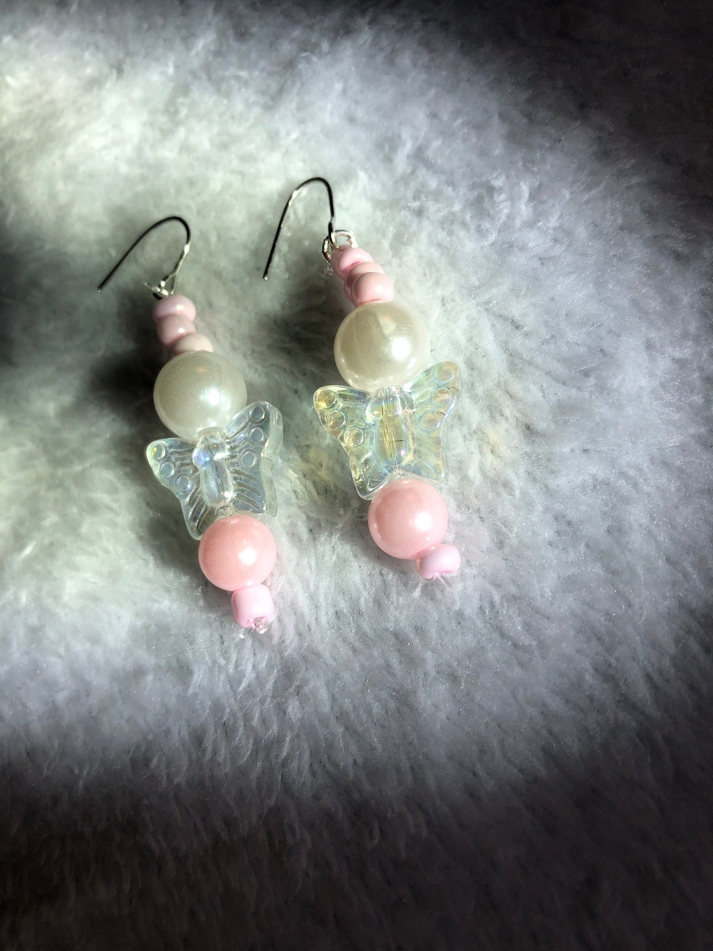 Springtime Flower and Butterfly Earrings