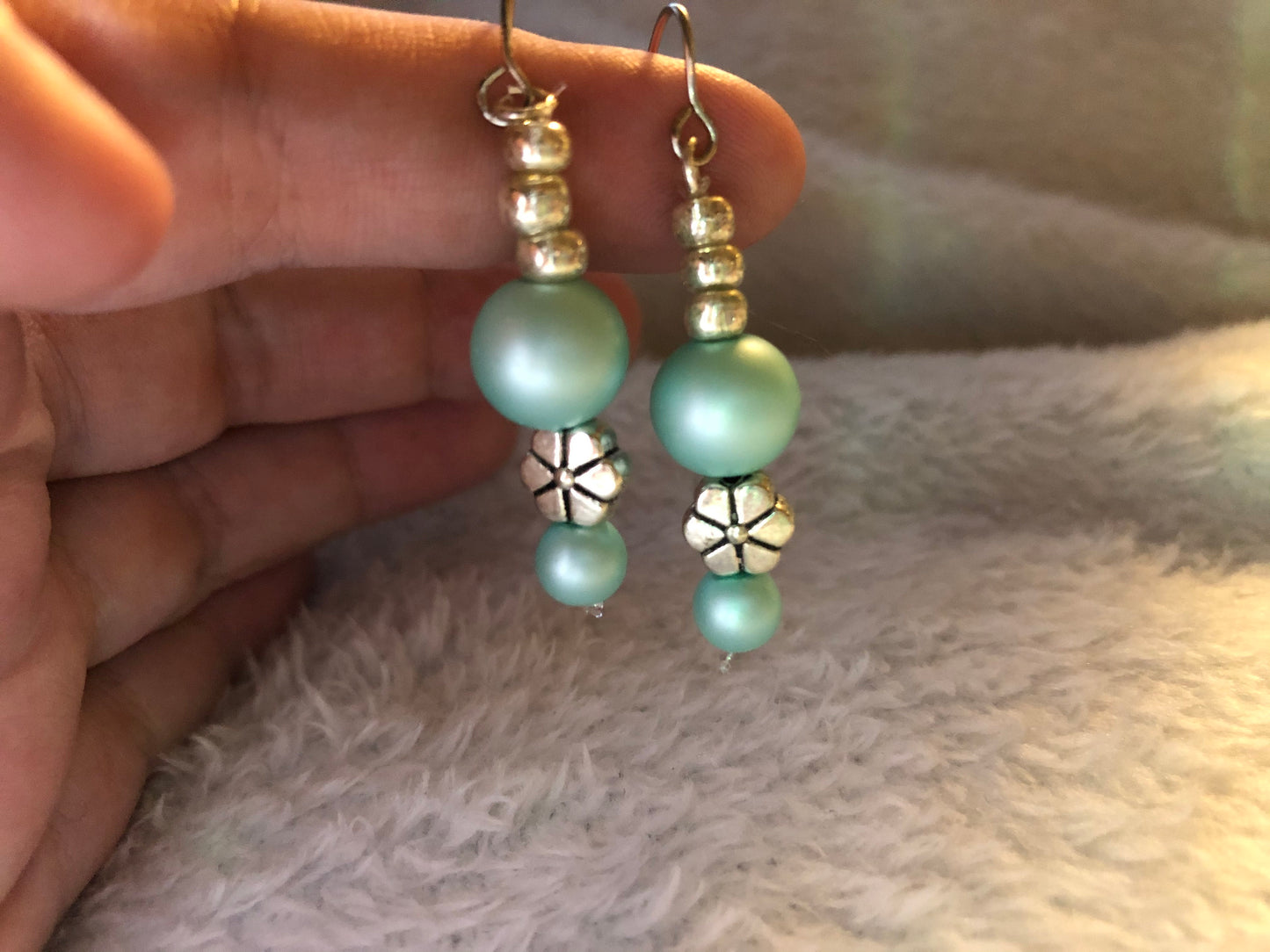 Springtime Flower and Butterfly Earrings