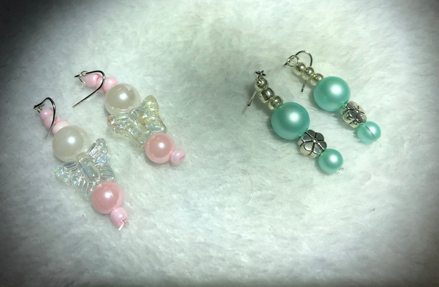 Springtime Flower and Butterfly Earrings