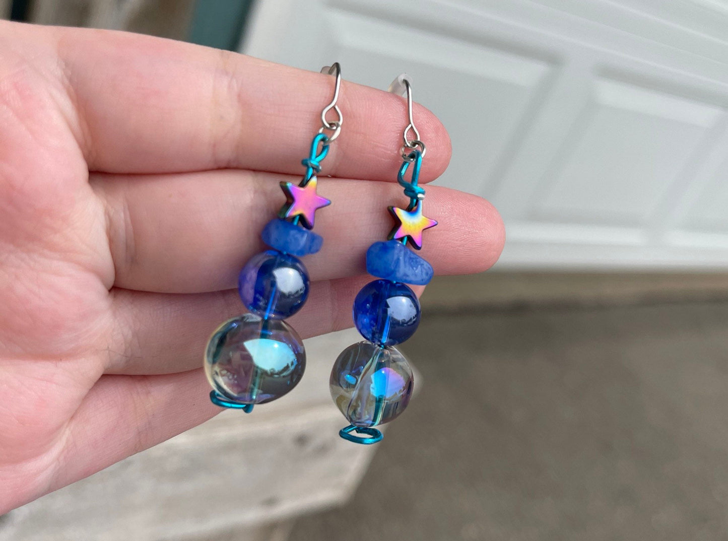 Celestial Star Drop Earrings