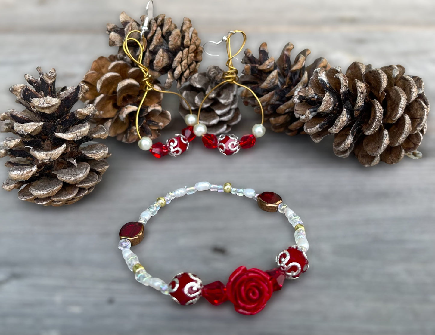 Flirty Bracelet and Earring Set - Martha Collection