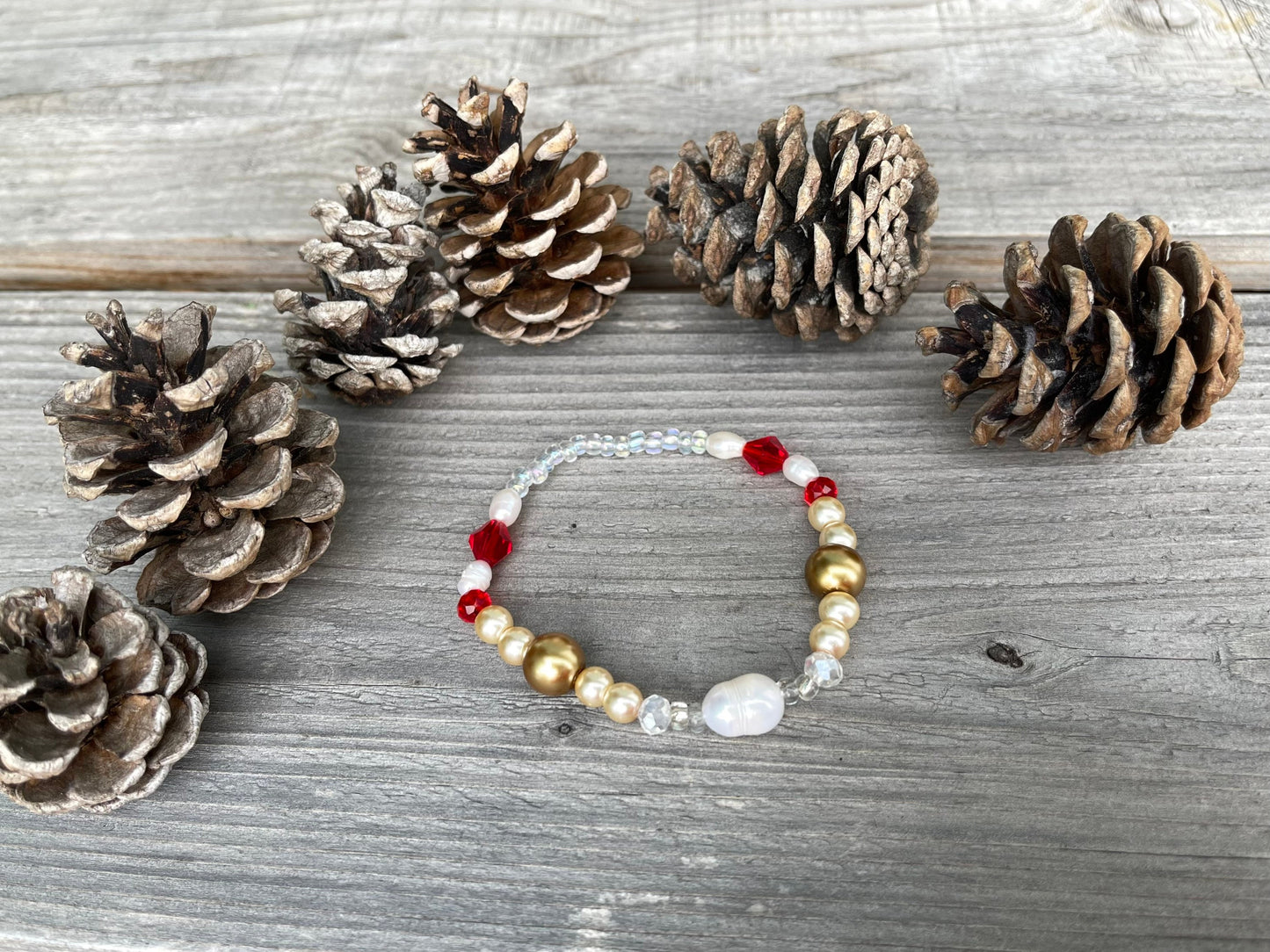 Rouge Bracelet and Earring Set - Martha Collection