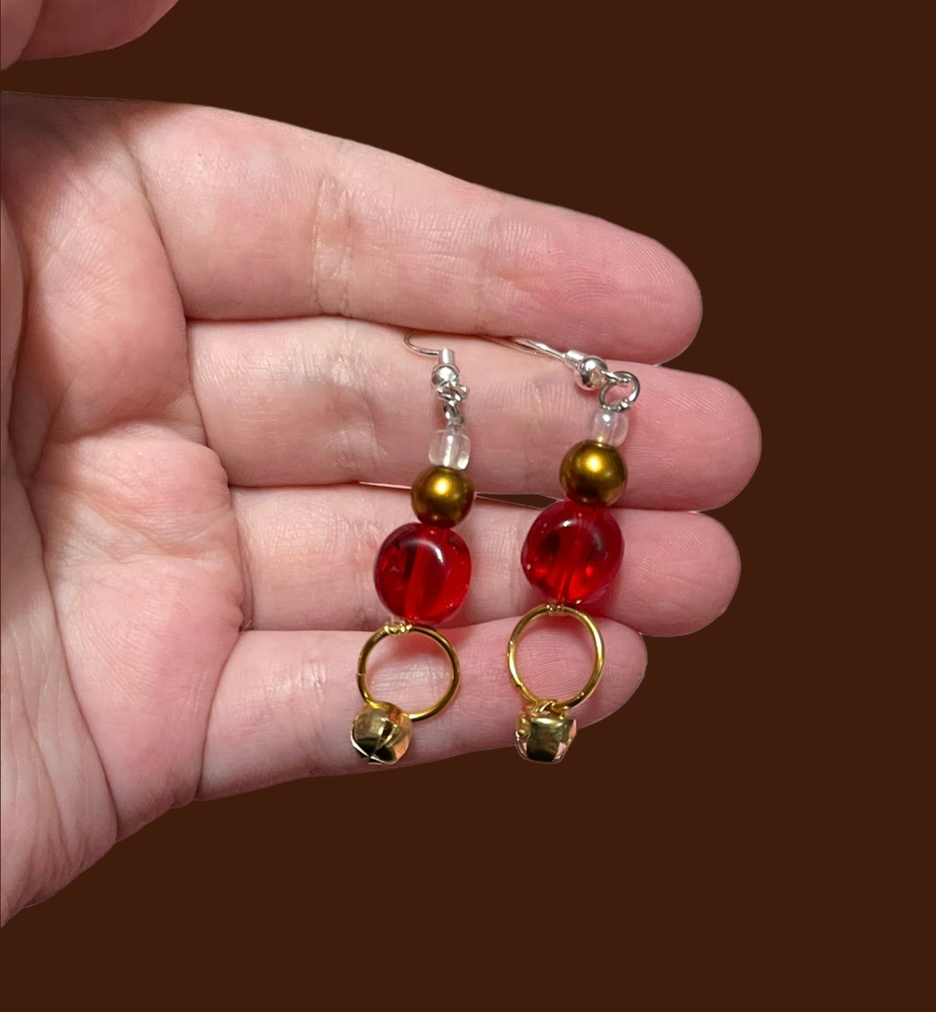 Golden Jingle Bell Earrings
