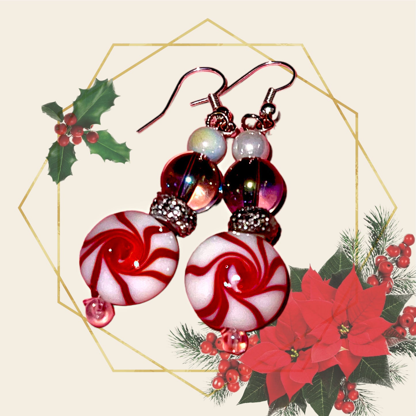 Peppermint Twist Earrings