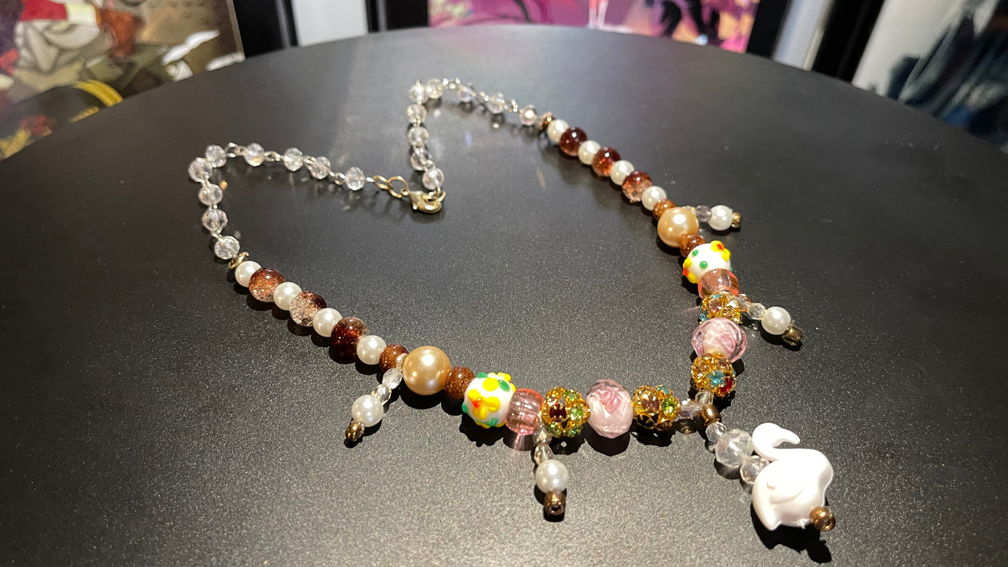 Forgotten Swan Necklace and Earring Set