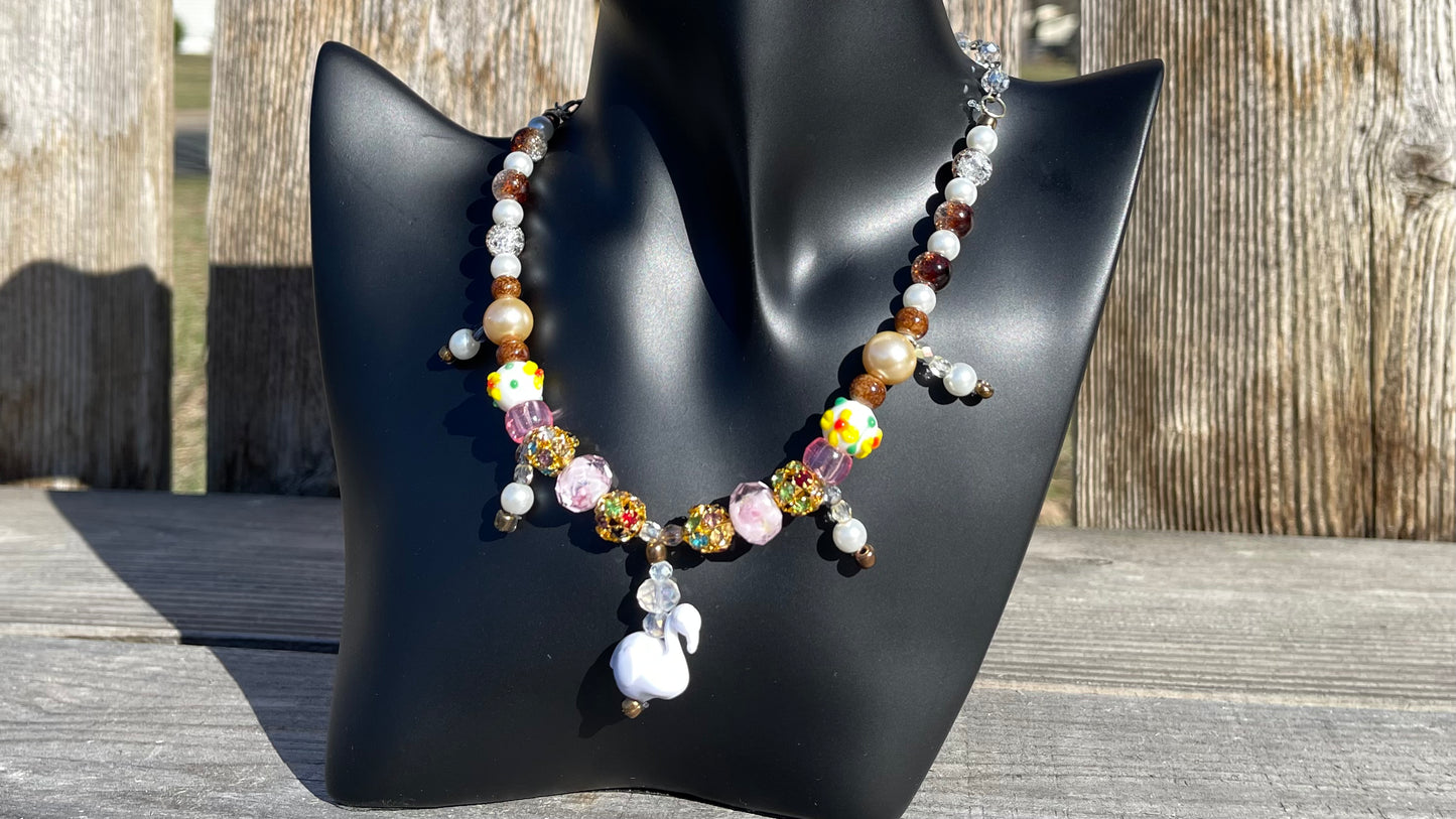 Forgotten Swan Necklace and Earring Set