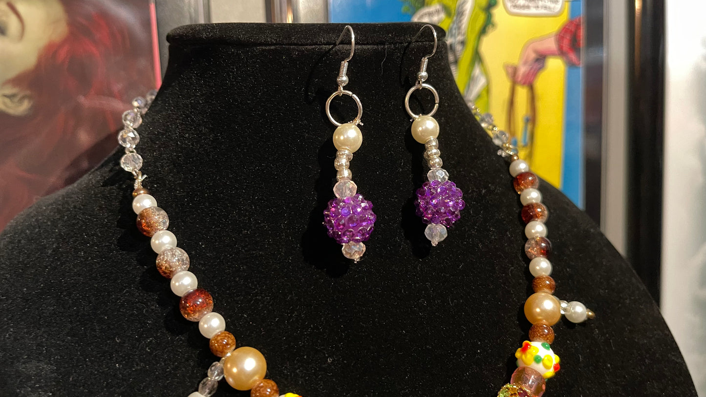 Forgotten Swan Necklace and Earring Set