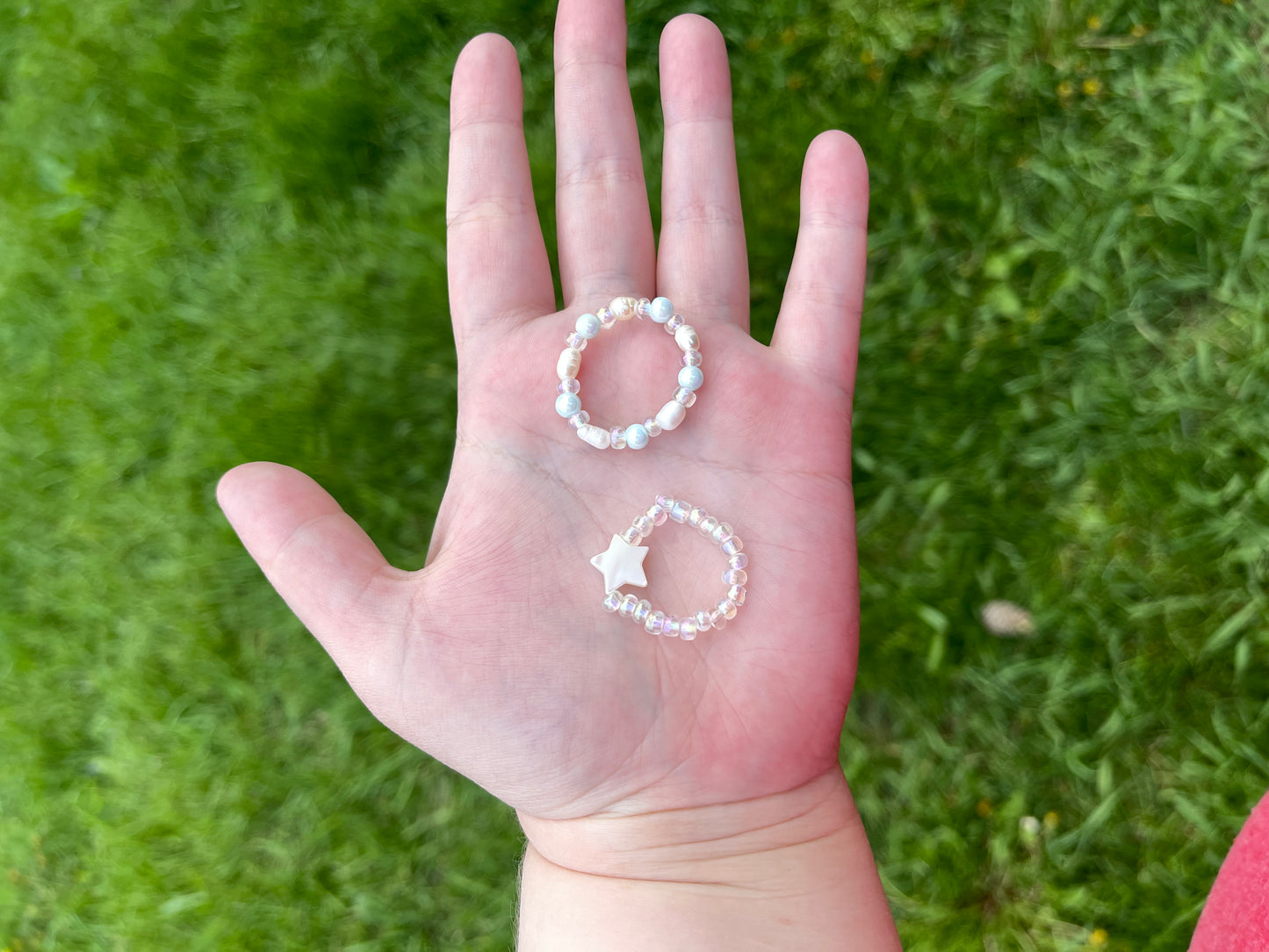 Dreamy 2-piece Beaded Ring Set